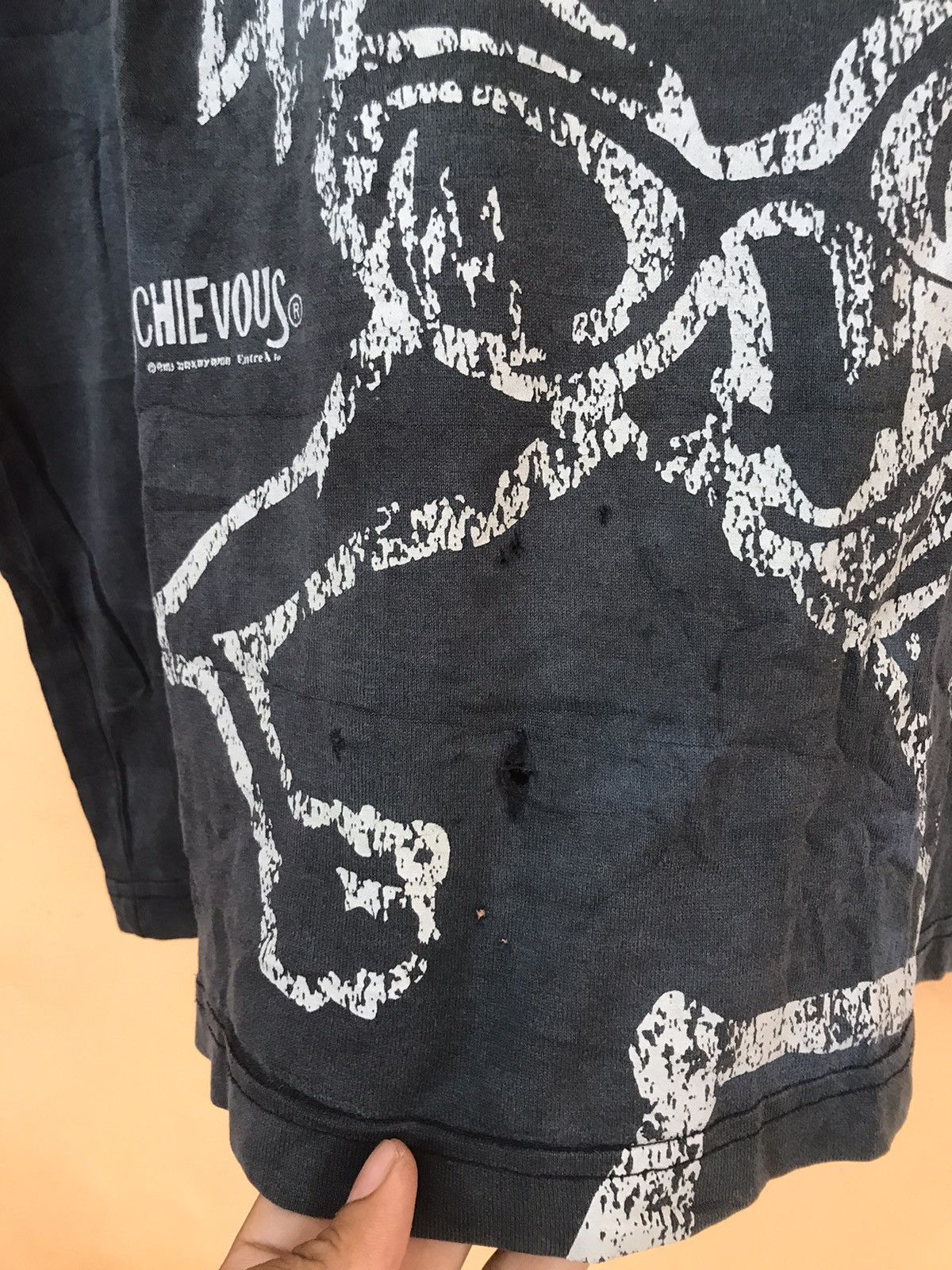 Anime ‼️MISCHIEVOUS TSHIRT DISTRESSED SUNFADED‼️ Size US S / EU 44-46 / 1 - 3 Thumbnail