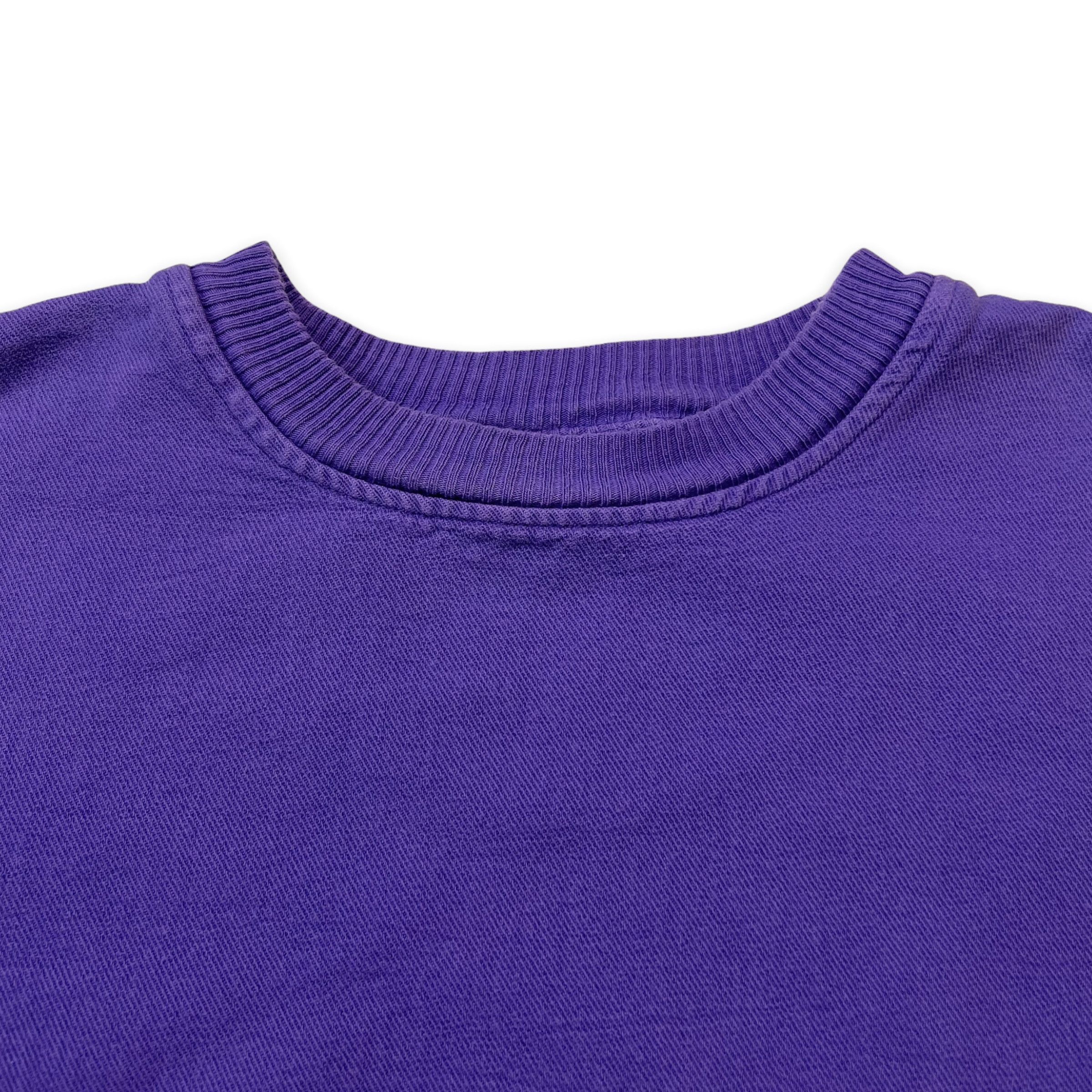 Vintage Vintage Blank Sweatshirt Small Faded 90s Pullover Crewneck Size US S / EU 44-46 / 1 - 2 Thumbnail
