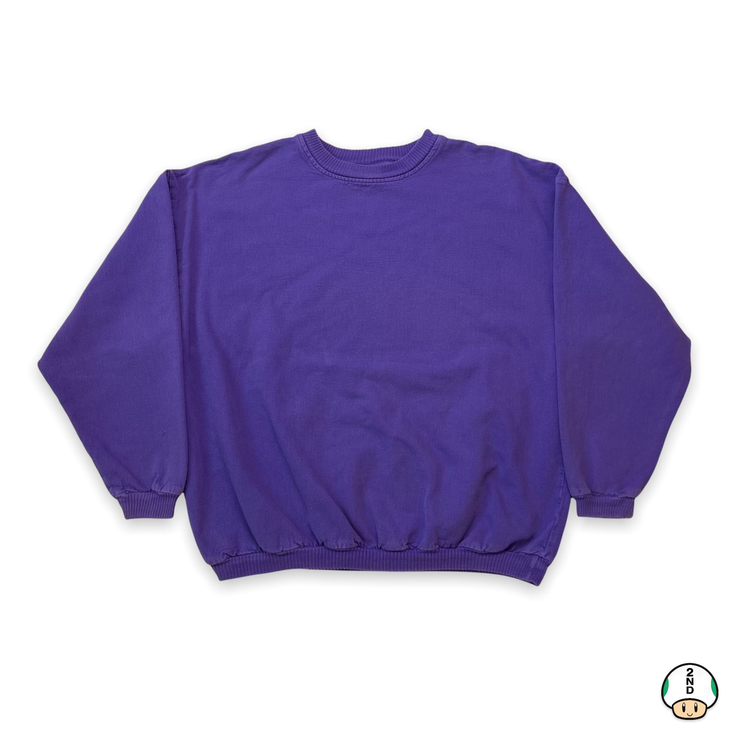 Vintage Vintage Blank Sweatshirt Small Faded 90s Pullover Crewneck Size US S / EU 44-46 / 1 - 1 Thumbnail