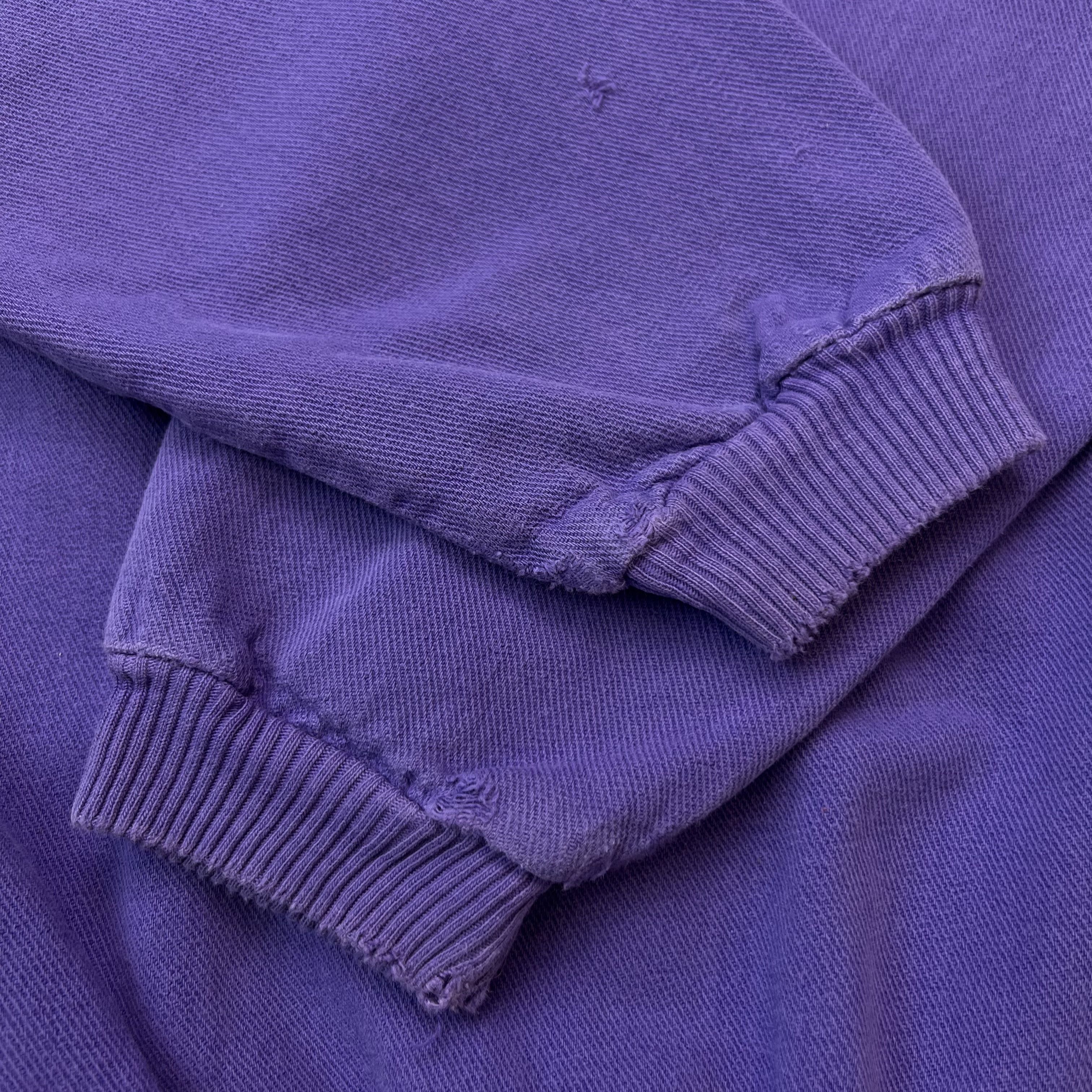 Vintage Vintage Blank Sweatshirt Small Faded 90s Pullover Crewneck Size US S / EU 44-46 / 1 - 3 Thumbnail