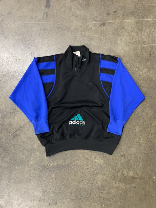 Adidas vintage quarter discount zip