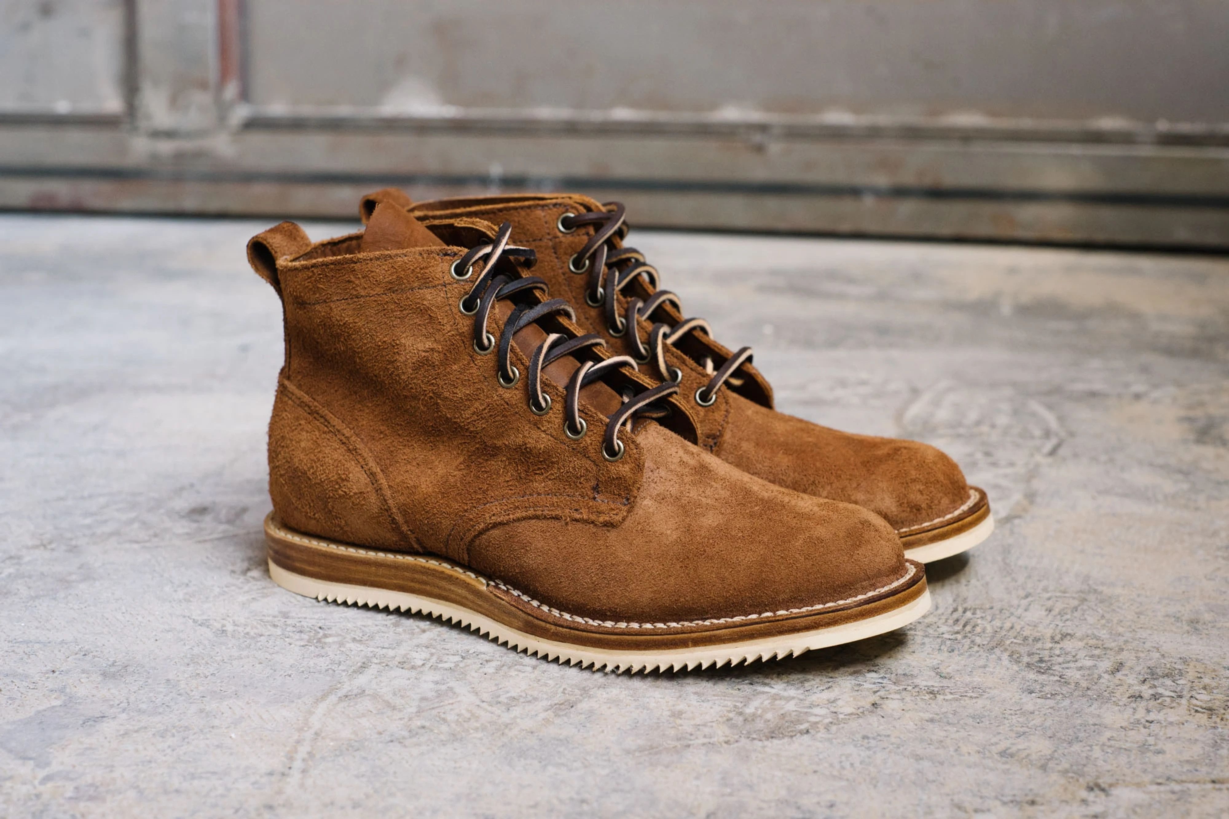 Viberg Mini Ripple Service Boot Aged Bark Roughout | Grailed