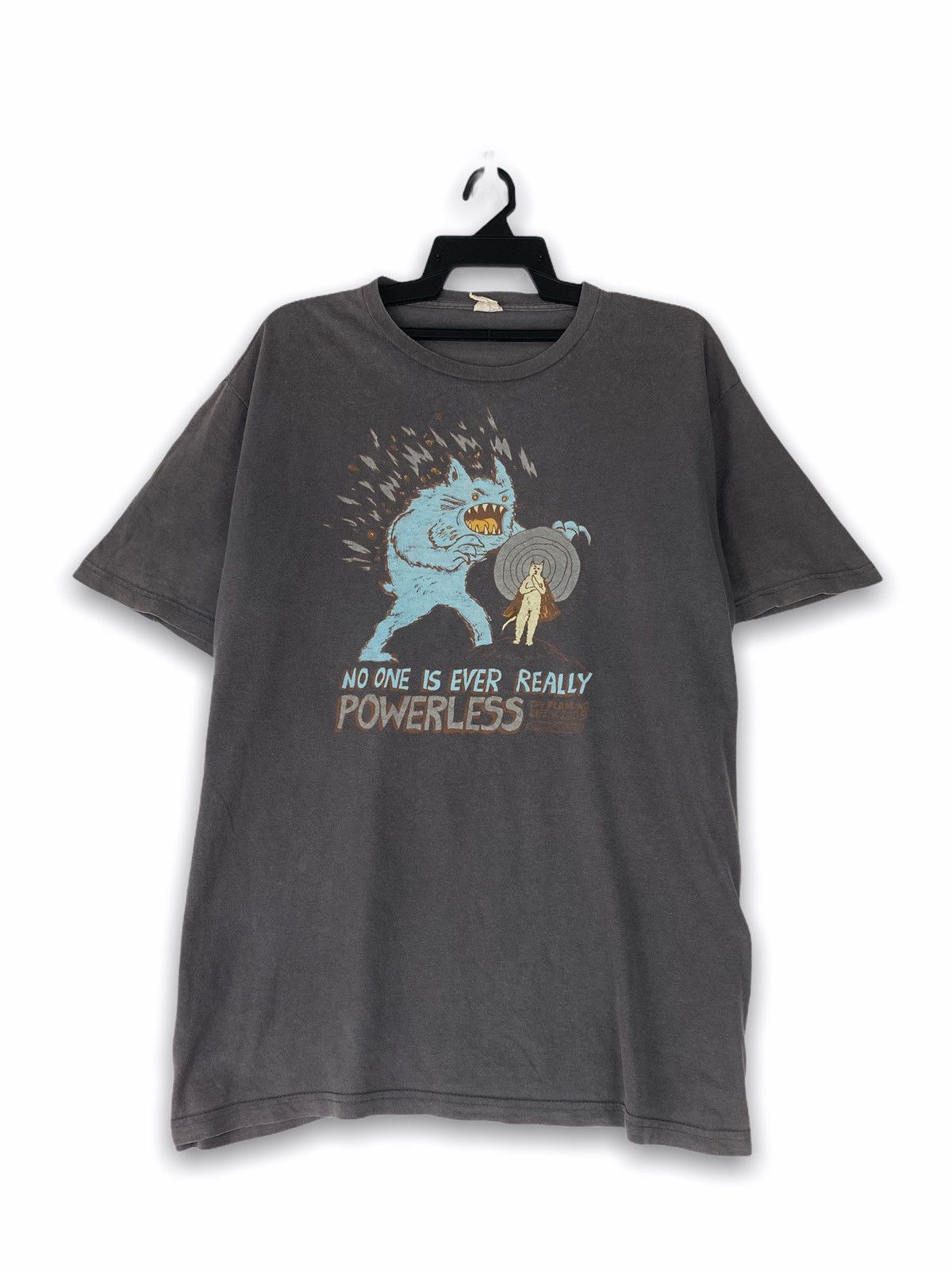 image of Band Tees Design Flaming Lips in Grey, Men's (Size XL)