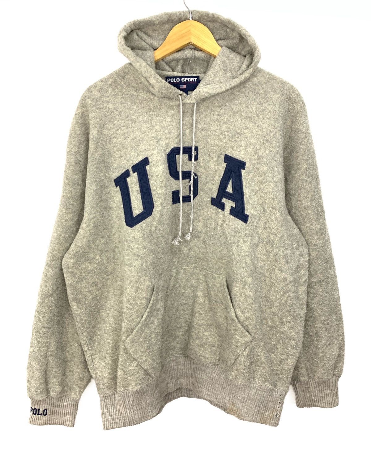 Polo Ralph Lauren × Vintage RARE ‼️ Polo Sport Ralph Lauren Polo Ski Hoodie Sweatshirts Size US L / EU 52-54 / 3 - 1 Thumbnail