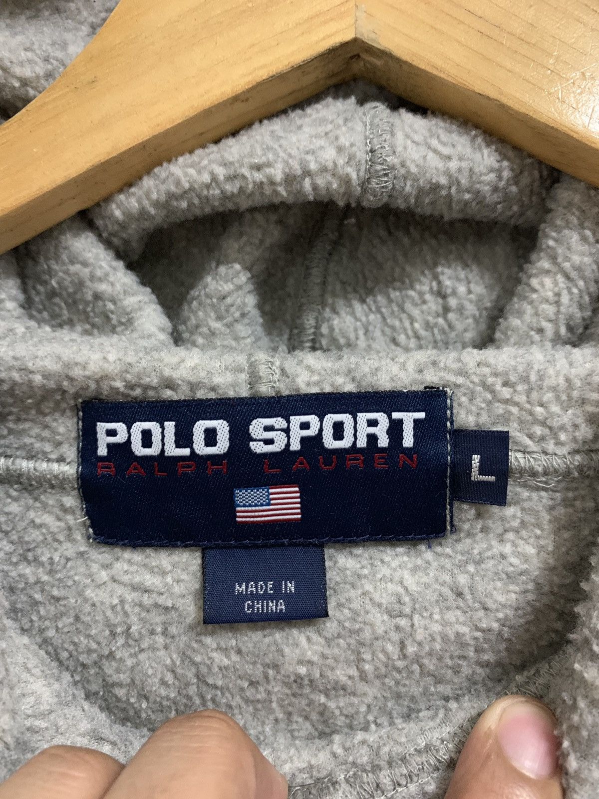 Polo Ralph Lauren × Vintage RARE ‼️ Polo Sport Ralph Lauren Polo Ski Hoodie Sweatshirts Size US L / EU 52-54 / 3 - 6 Thumbnail