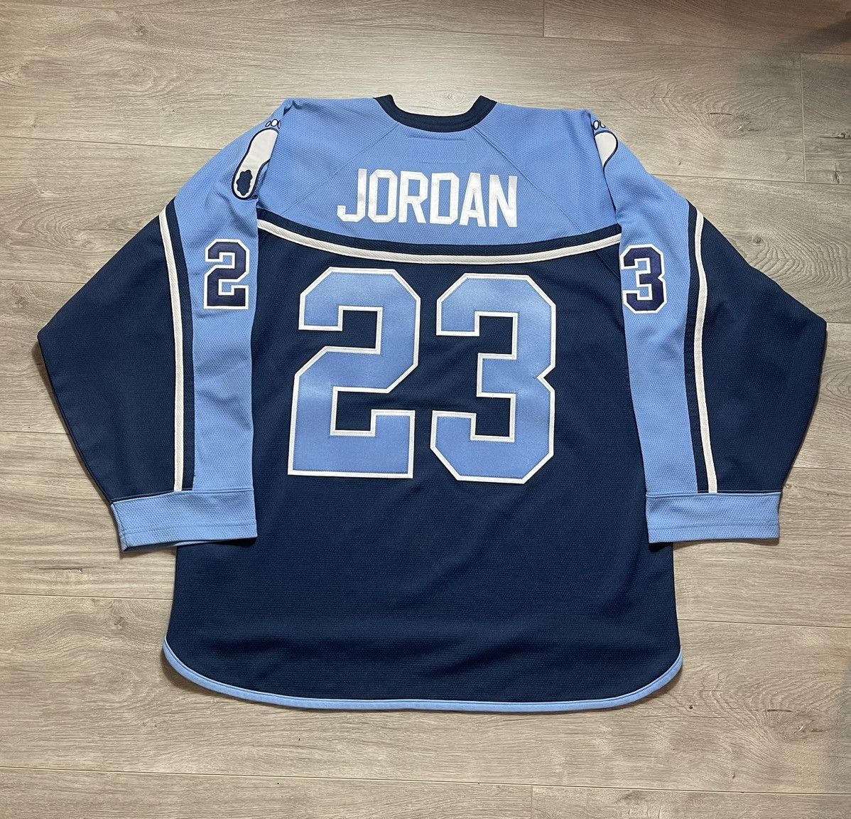 RARE VTG NC Tar Heals #23 SEWN Team MJ NIKE Football Jersey SZ 52 (XXL) -  Cool