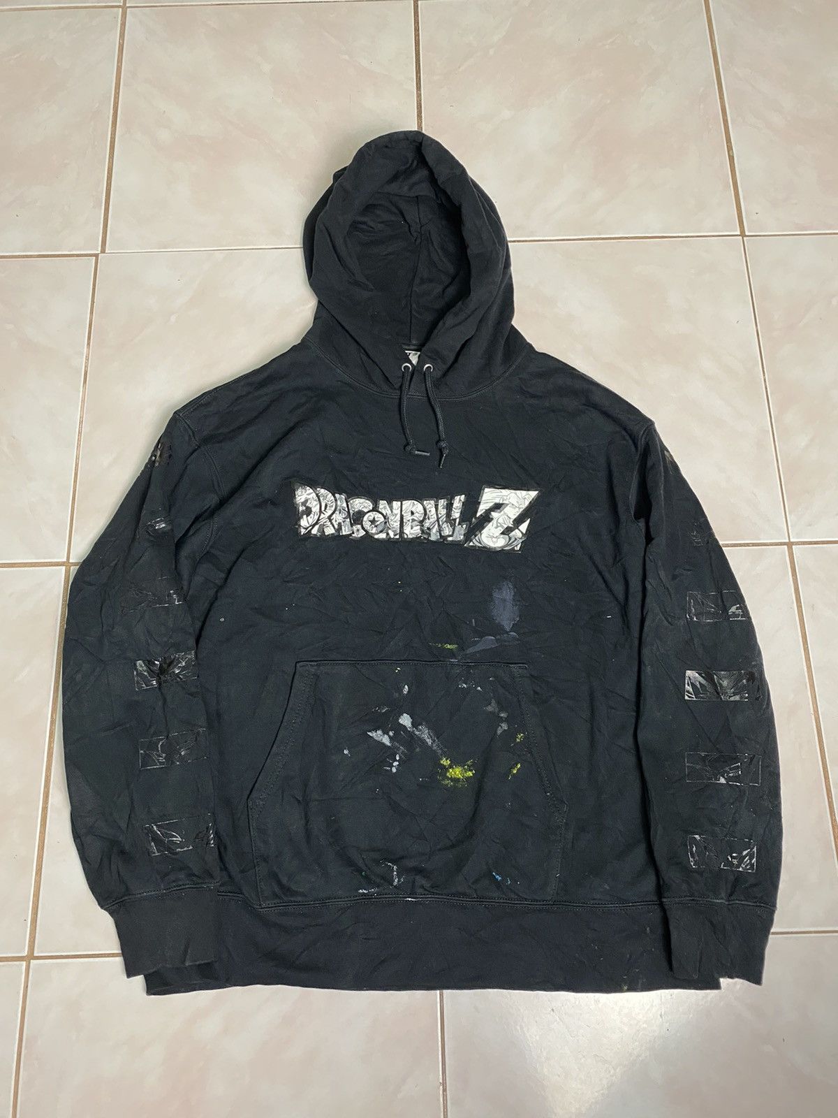 Anime × Japanese Brand × Uniqlo Dragonball x Uniqlo Splash Paint Hoodie Size US XL / EU 56 / 4 - 1 Thumbnail