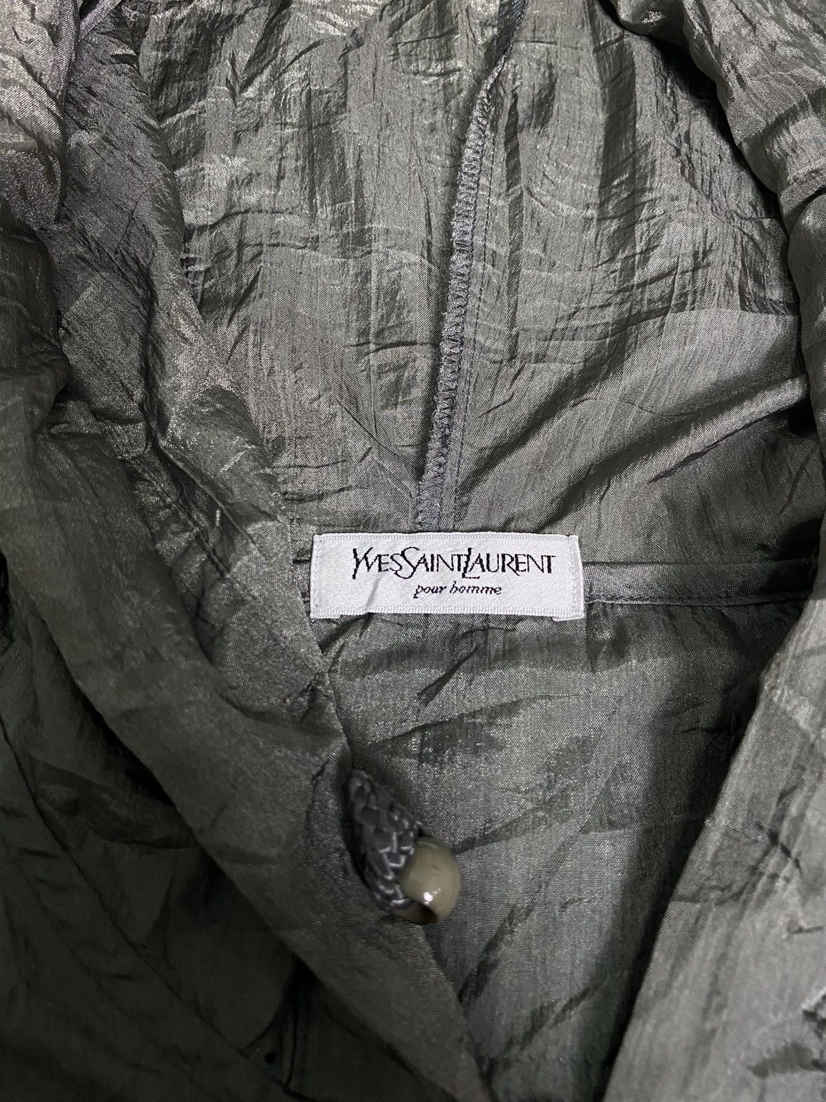 Vintage × Yves Saint Laurent Vintage Yves Saint Laurent Pour Homme Tape Nylon Jacket Size US L / EU 52-54 / 3 - 7 Thumbnail