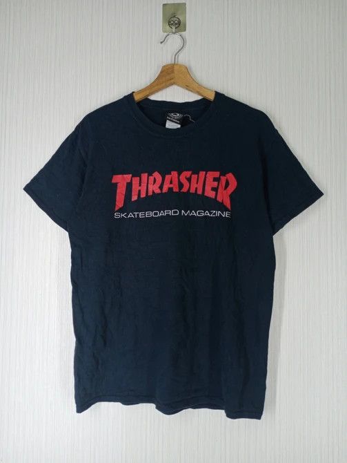 Thrasher × Vintage Rare Thrasher Resurrection Skate Destroy Tshirt Size US M / EU 48-50 / 2 - 2 Thumbnail