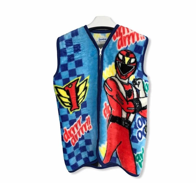 Cartoon Network × Japanese Brand Power Rangers Bandai Cartoon Fleece Vest Size US M / EU 48-50 / 2 - 1 Thumbnail