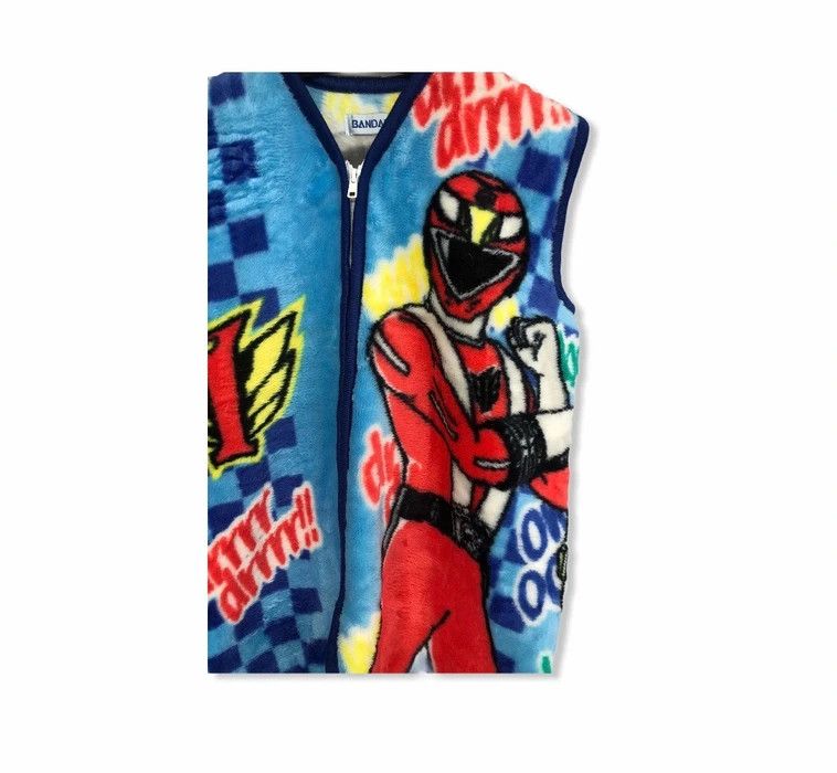Cartoon Network × Japanese Brand Power Rangers Bandai Cartoon Fleece Vest Size US M / EU 48-50 / 2 - 2 Thumbnail