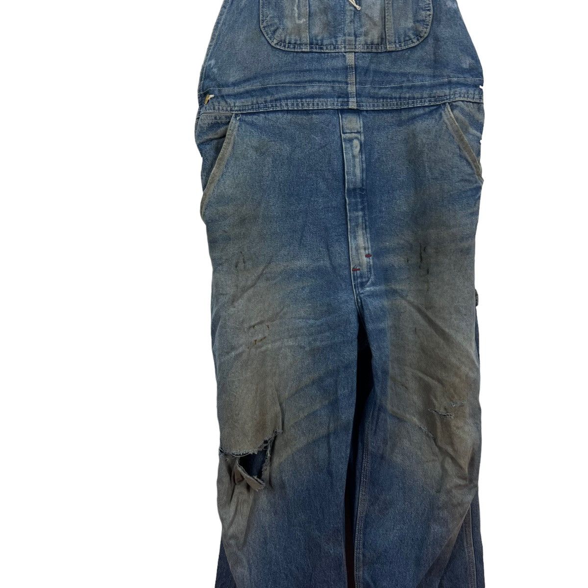 Garment Reproduction of Workers VINTAGE DICKIES USA OVERALL WORKERS DENIM JEANS Size US 34 / EU 50 - 7 Thumbnail