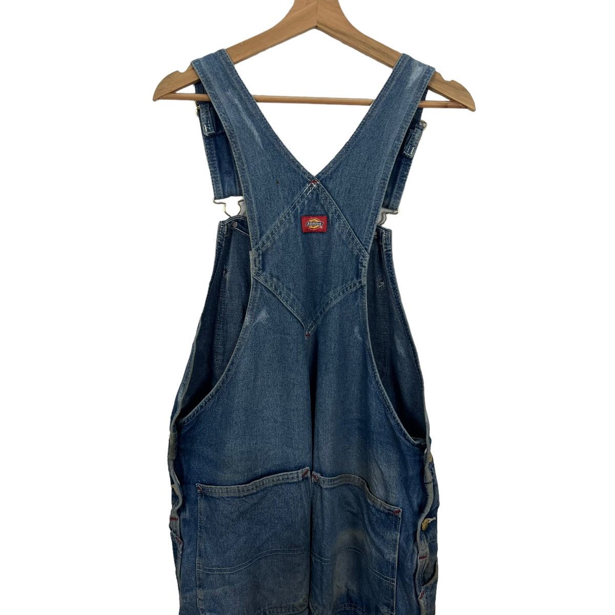 Garment Reproduction of Workers VINTAGE DICKIES USA OVERALL WORKERS DENIM JEANS Size US 34 / EU 50 - 6 Thumbnail