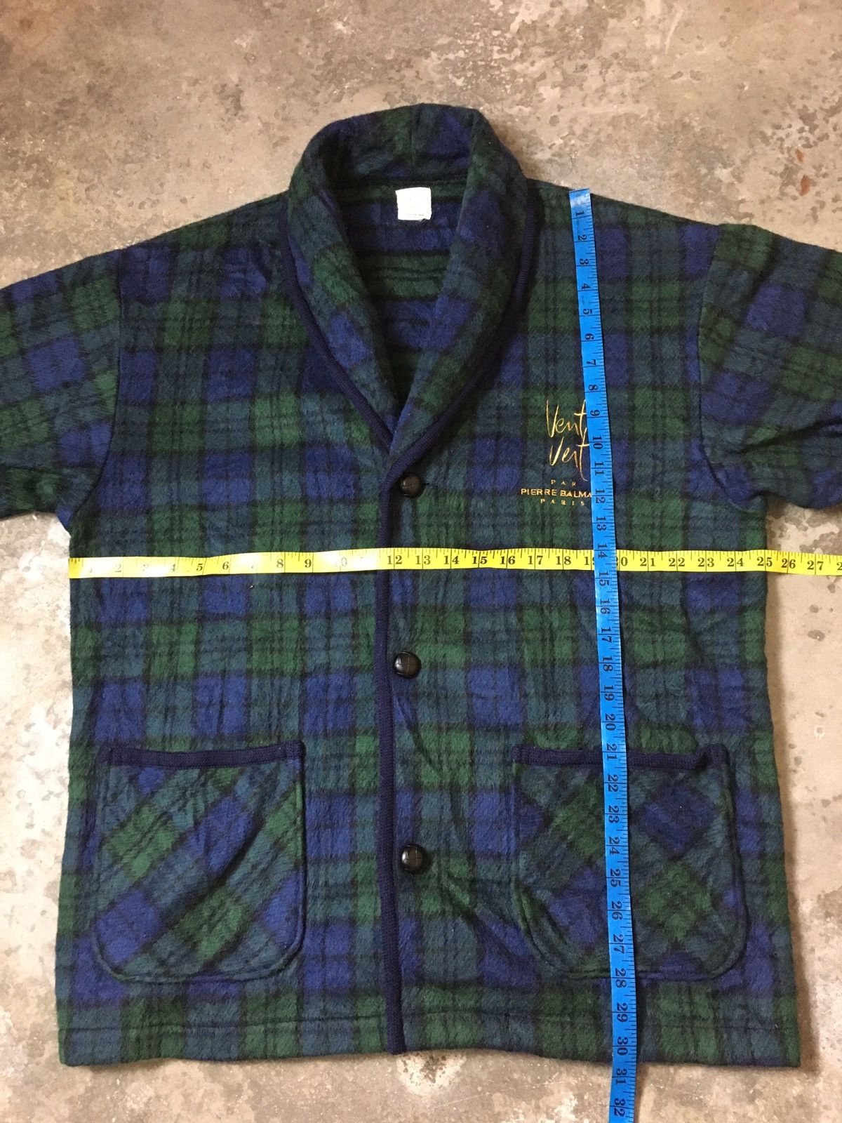 Balmain × Designer × Pierre Balmain Vintage Pierre Balmain Paris Chekered Jacket Coats Size US L / EU 52-54 / 3 - 12 Thumbnail