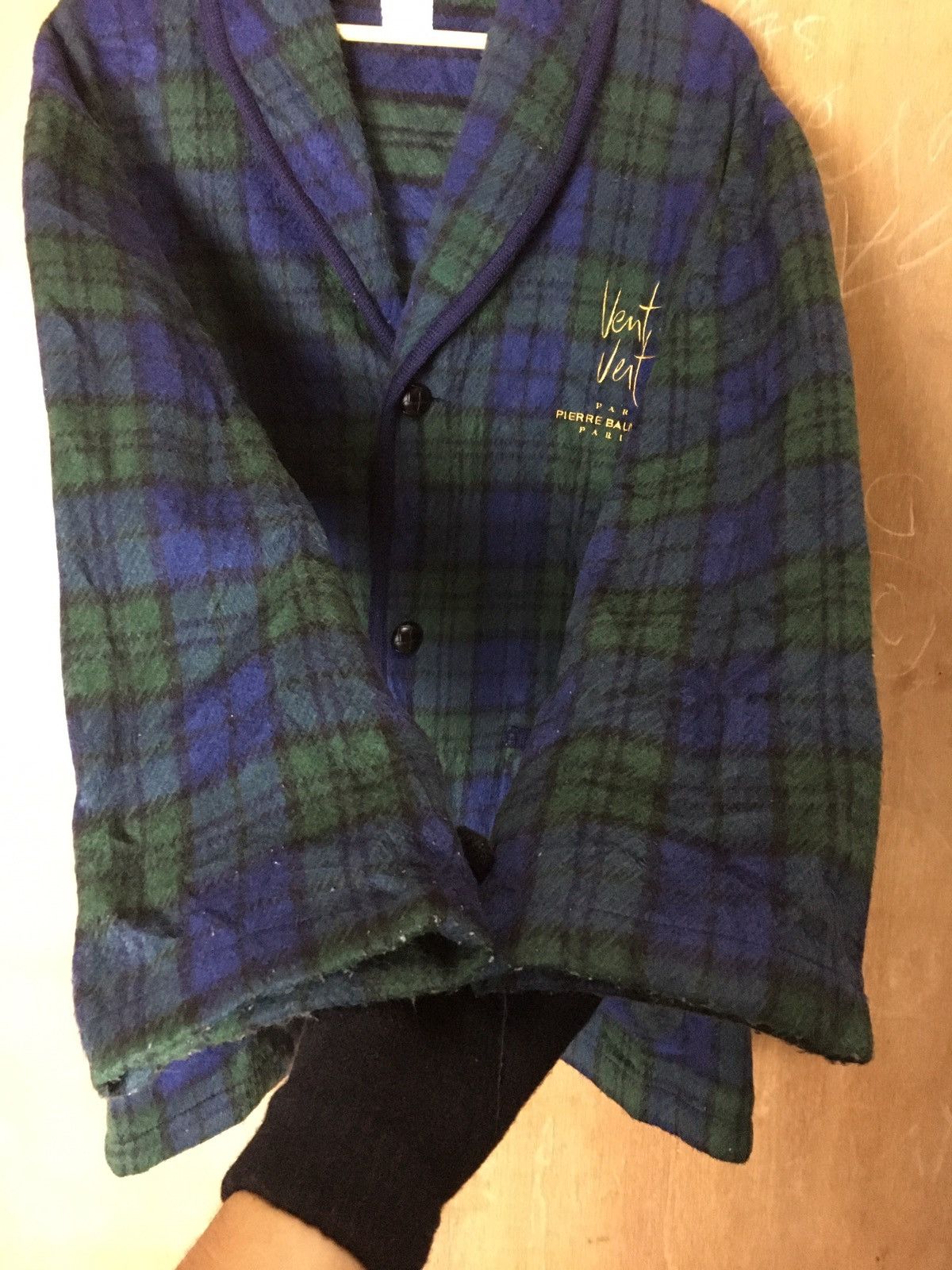 Balmain × Designer × Pierre Balmain Vintage Pierre Balmain Paris Chekered Jacket Coats Size US L / EU 52-54 / 3 - 7 Thumbnail