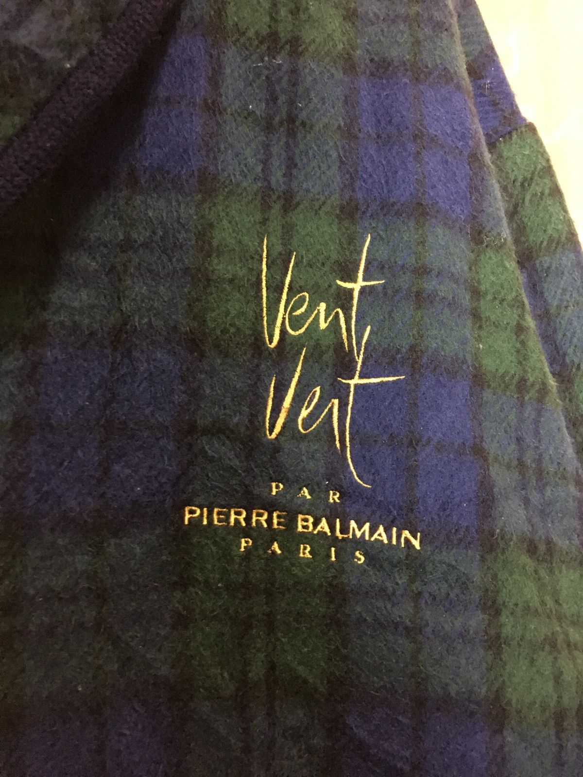 Balmain × Designer × Pierre Balmain Vintage Pierre Balmain Paris Chekered Jacket Coats Size US L / EU 52-54 / 3 - 5 Thumbnail