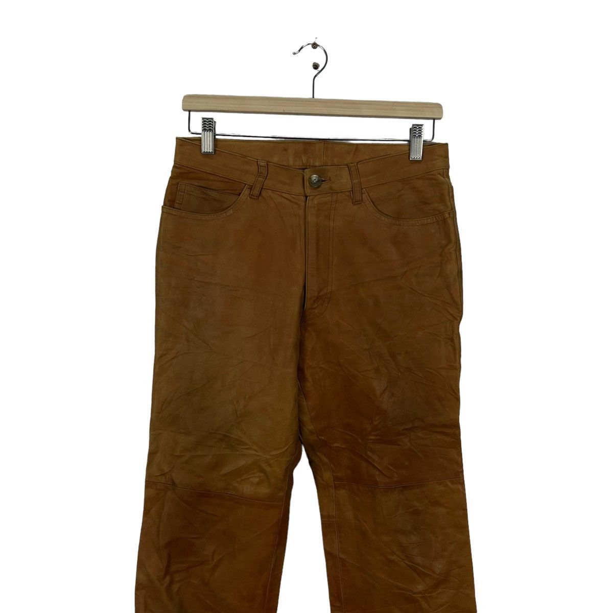 Genuine Leather VINTAGE BOYCOTT JAPAN MADE LEATHER PANTS RACER WEAR Size US 32 / EU 48 - 6 Thumbnail