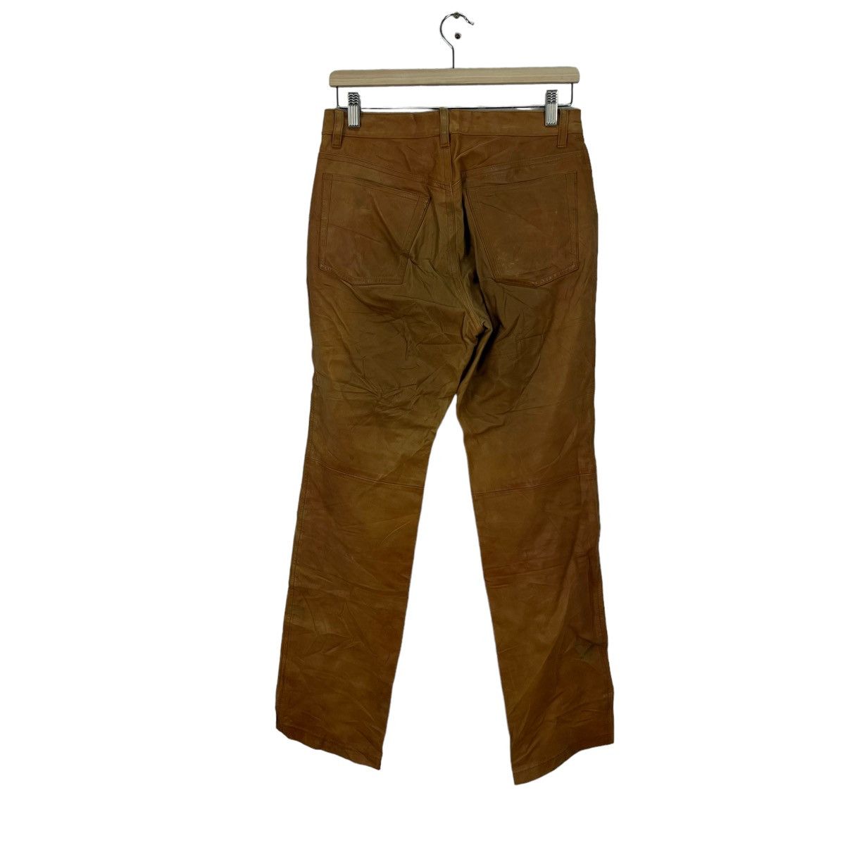 Genuine Leather VINTAGE BOYCOTT JAPAN MADE LEATHER PANTS RACER WEAR Size US 32 / EU 48 - 3 Thumbnail