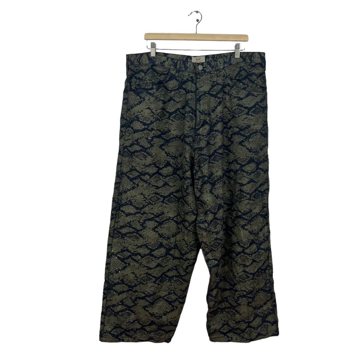 Hysteric Glamour VINTAGE INTERNATIONAL MANCHES CLUB WAX PANTS DENIM CAMO Size US 38 / EU 54 - 1 Thumbnail
