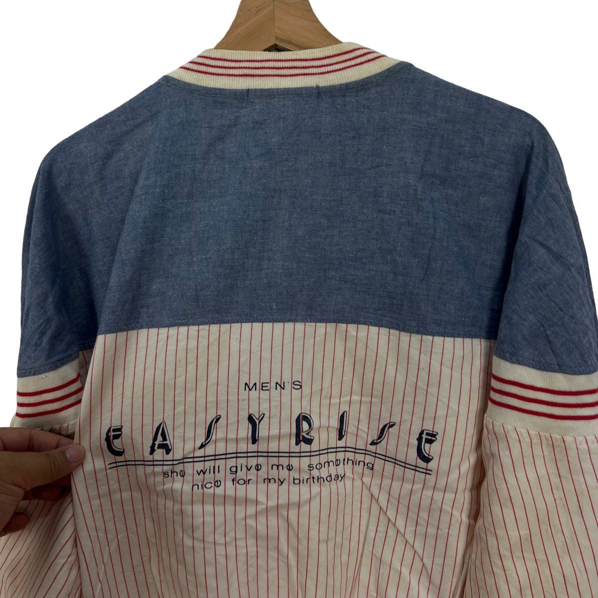 Hysteric Glamour VINTAGE CARDIGAN CUBIC MEASURE STRIPED BIG LOGO Size US L / EU 52-54 / 3 - 2 Thumbnail