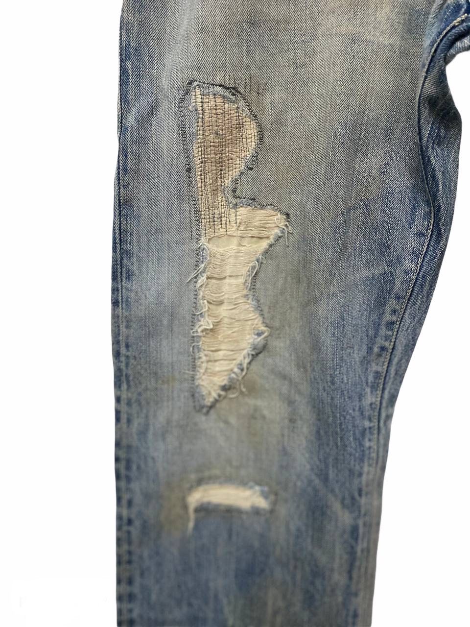 Japanese Brand Rare subciety jeans selvedge distressed shashiko denim Size US 36 / EU 52 - 4 Thumbnail