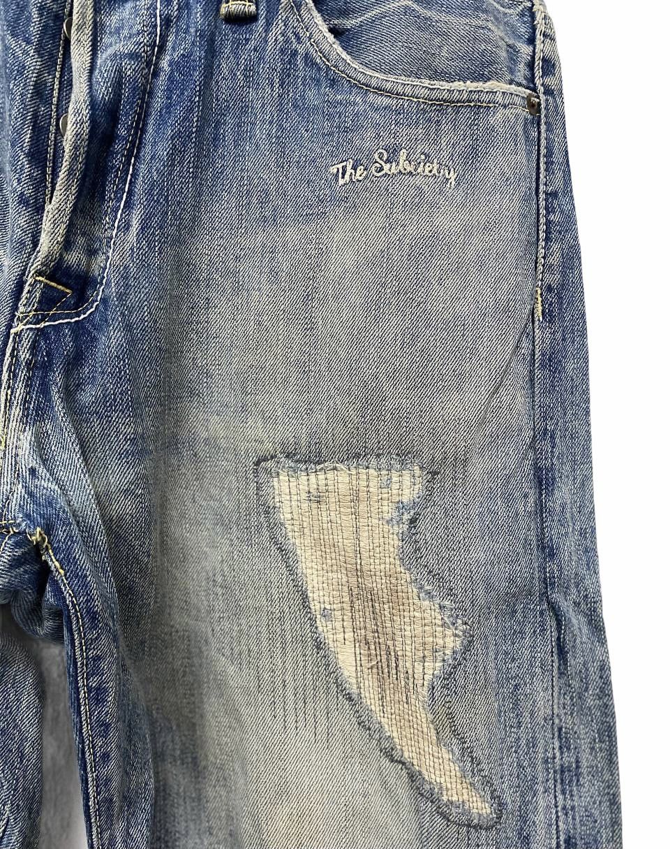 Japanese Brand Rare subciety jeans selvedge distressed shashiko denim Size US 36 / EU 52 - 3 Thumbnail