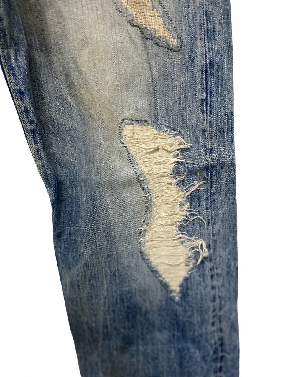 Japanese Brand Rare subciety jeans selvedge distressed shashiko denim Size US 36 / EU 52 - 5 Thumbnail