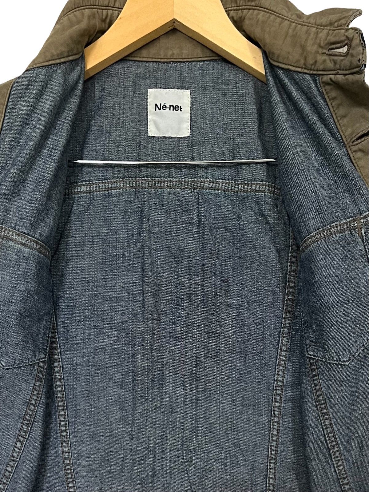 Issey Miyake × Ne-Net 🔥NEED GONE NOW🔥VINTAGE NET-NET DENIM JACKET by ISSEY MIYAKE Size S / US 4 / IT 40 - 15 Thumbnail