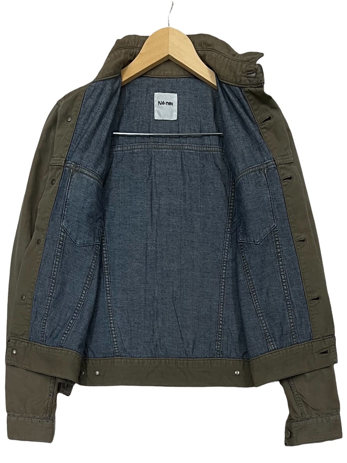 Issey Miyake × Ne-Net 🔥NEED GONE NOW🔥VINTAGE NET-NET DENIM JACKET by ISSEY MIYAKE Size S / US 4 / IT 40 - 14 Thumbnail