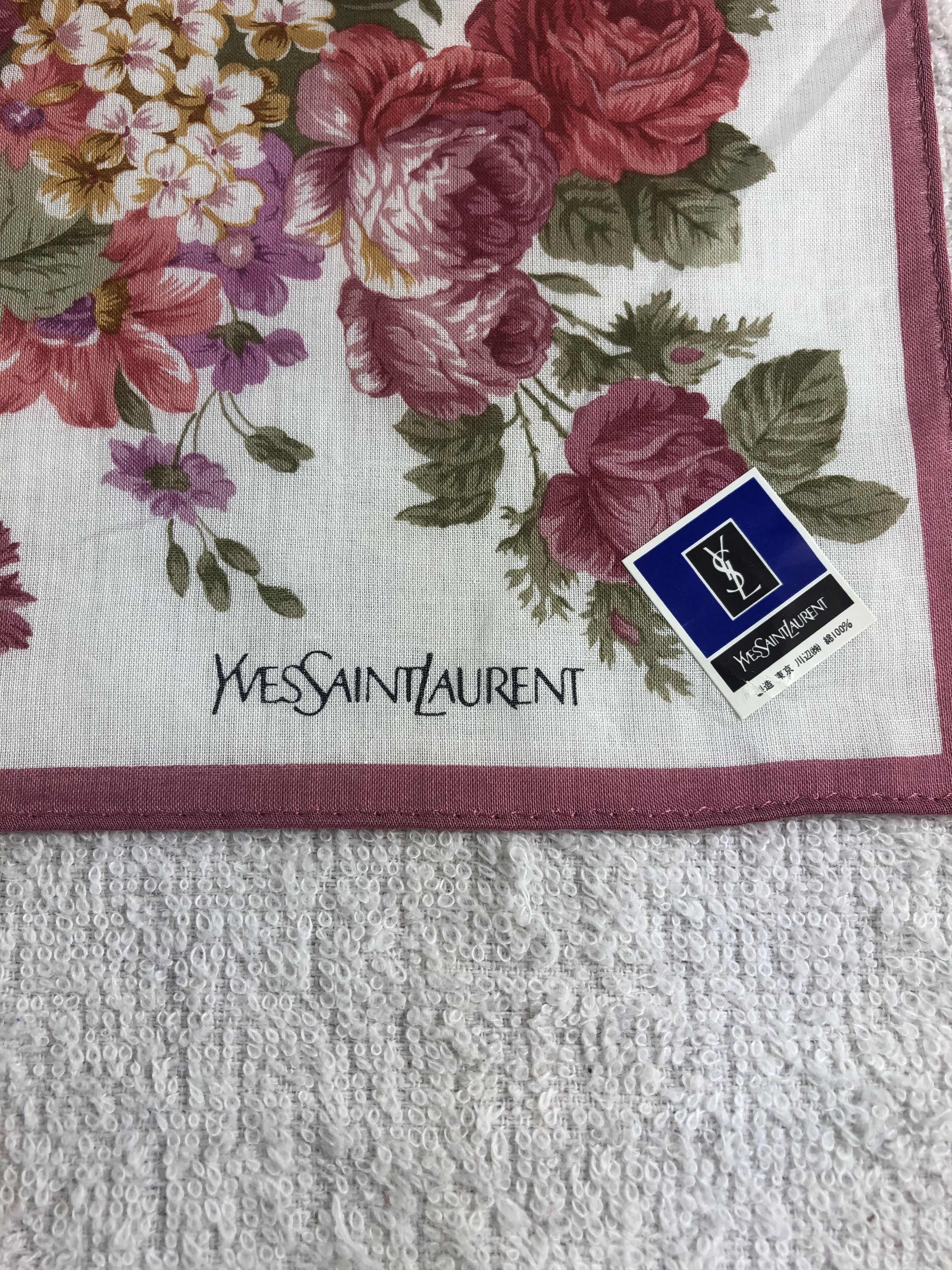 Yves Saint Laurent Yves Saint Laurent Handkerchief / Bandana / Neckerchief C036 Size ONE SIZE - 5 Thumbnail