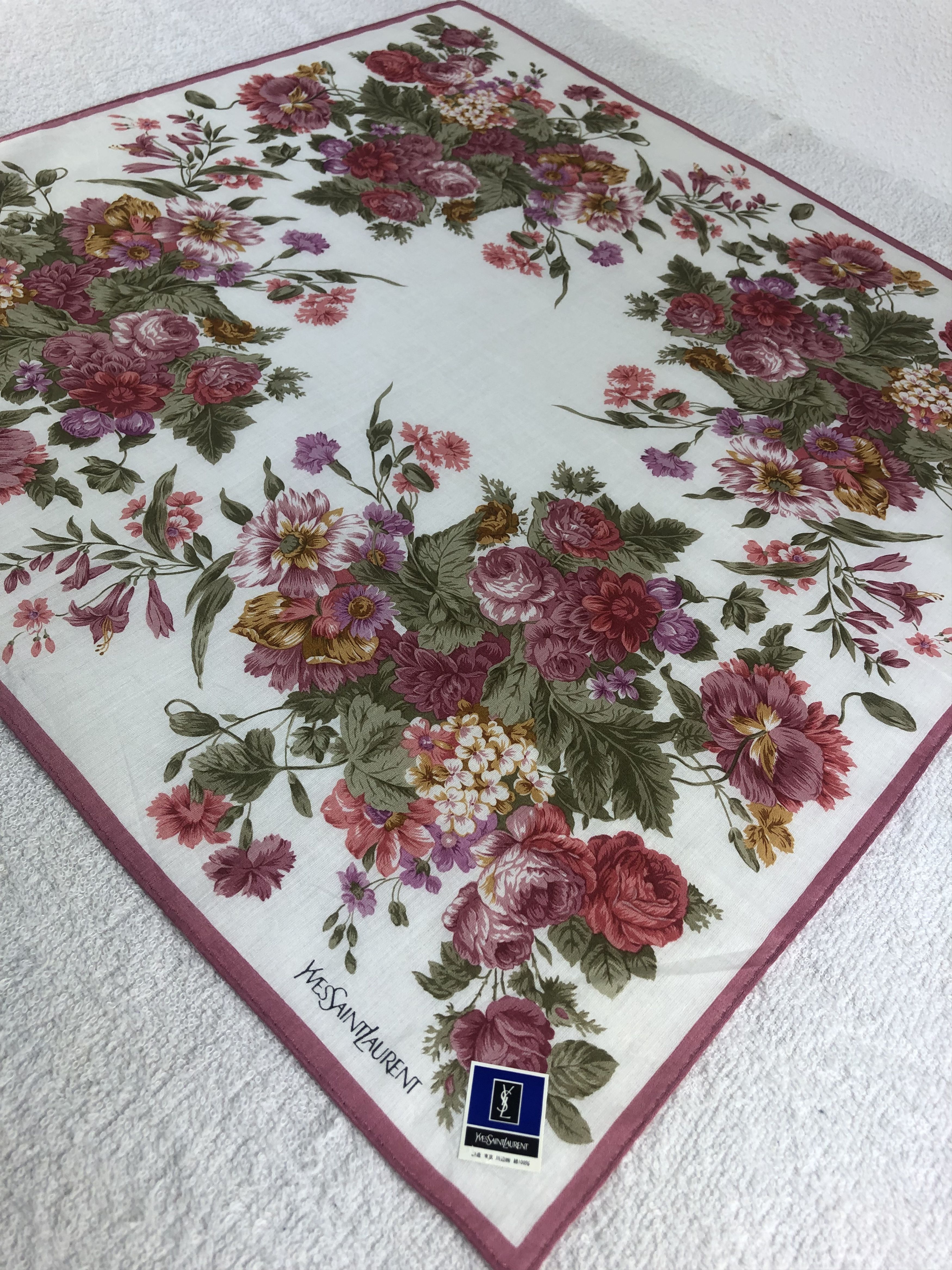 Yves Saint Laurent Yves Saint Laurent Handkerchief / Bandana / Neckerchief C036 Size ONE SIZE - 4 Thumbnail