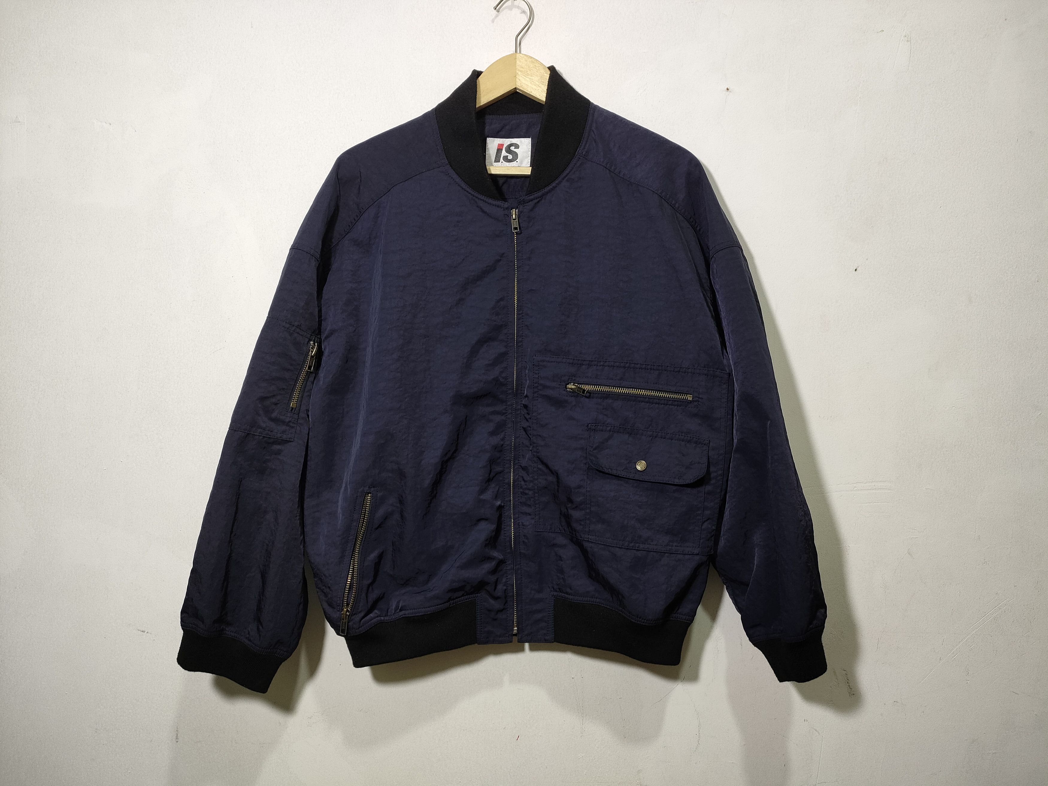 Issey Miyake 80'S Issey Miyake Carelabels Bomber Jacket Size US M / EU 48-50 / 2 - 4 Thumbnail