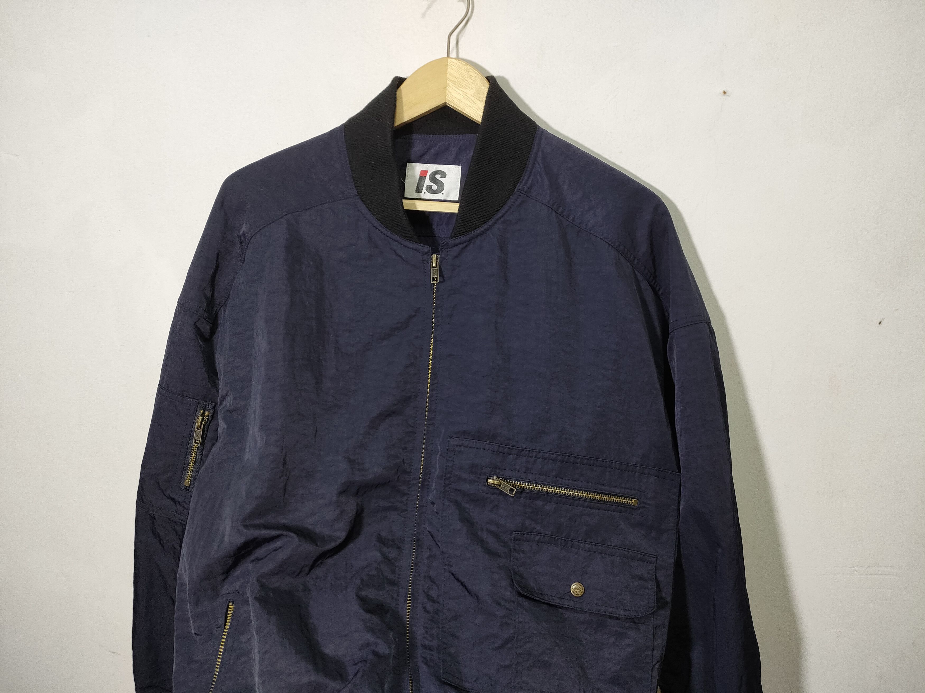 Issey Miyake 80'S Issey Miyake Carelabels Bomber Jacket Size US M / EU 48-50 / 2 - 5 Thumbnail