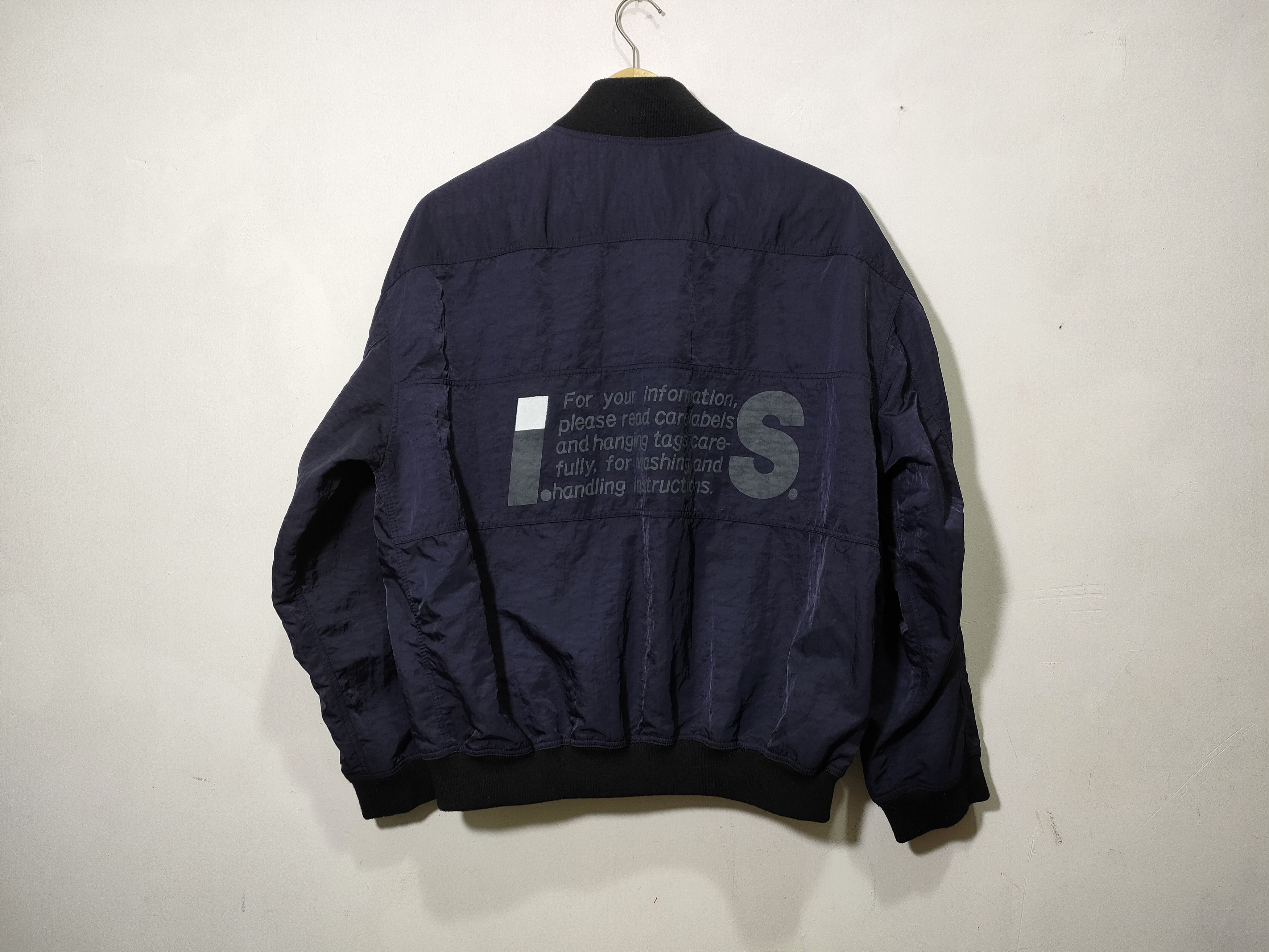 Issey Miyake 80'S Issey Miyake Carelabels Bomber Jacket Size US M / EU 48-50 / 2 - 3 Thumbnail