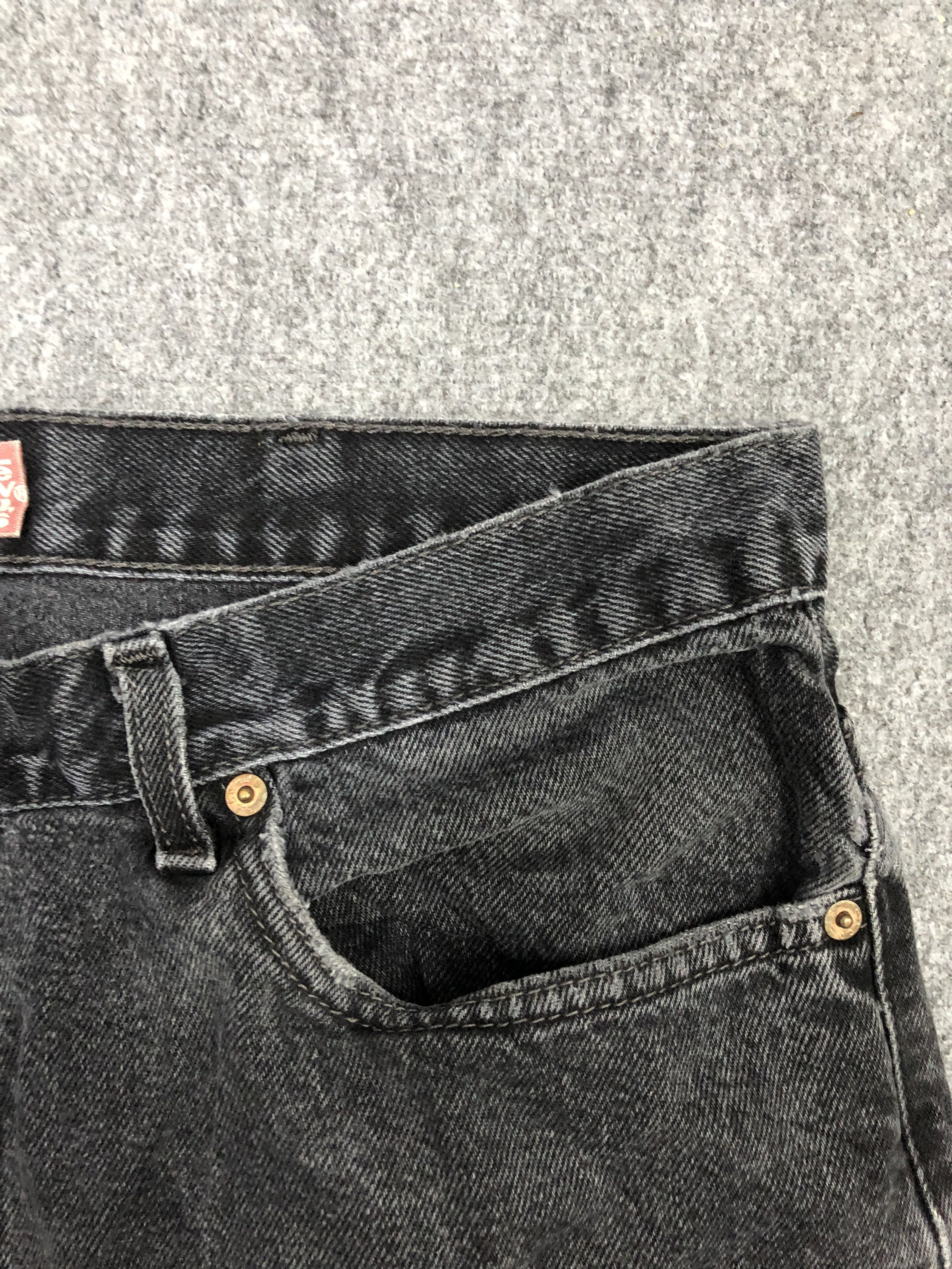 Levi's Vintage Levis 550 Sun Faded Black Jeans DP1233 Size US 38 / EU 54 - 5 Thumbnail
