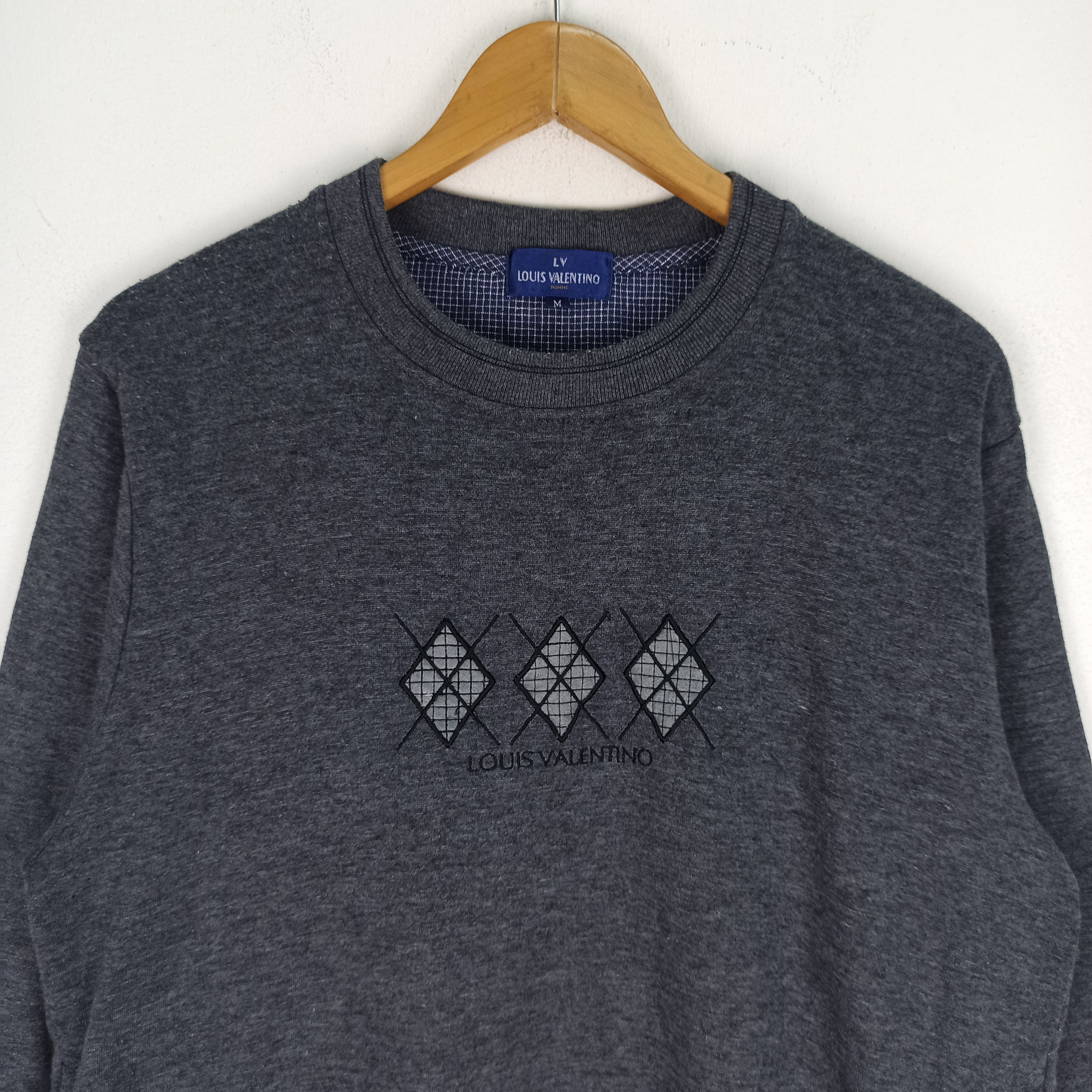 Japanese Brand Vintage 🔥 Louis Valentino Homme Sweatshirt Crewneck Size US M / EU 48-50 / 2 - 4 Thumbnail
