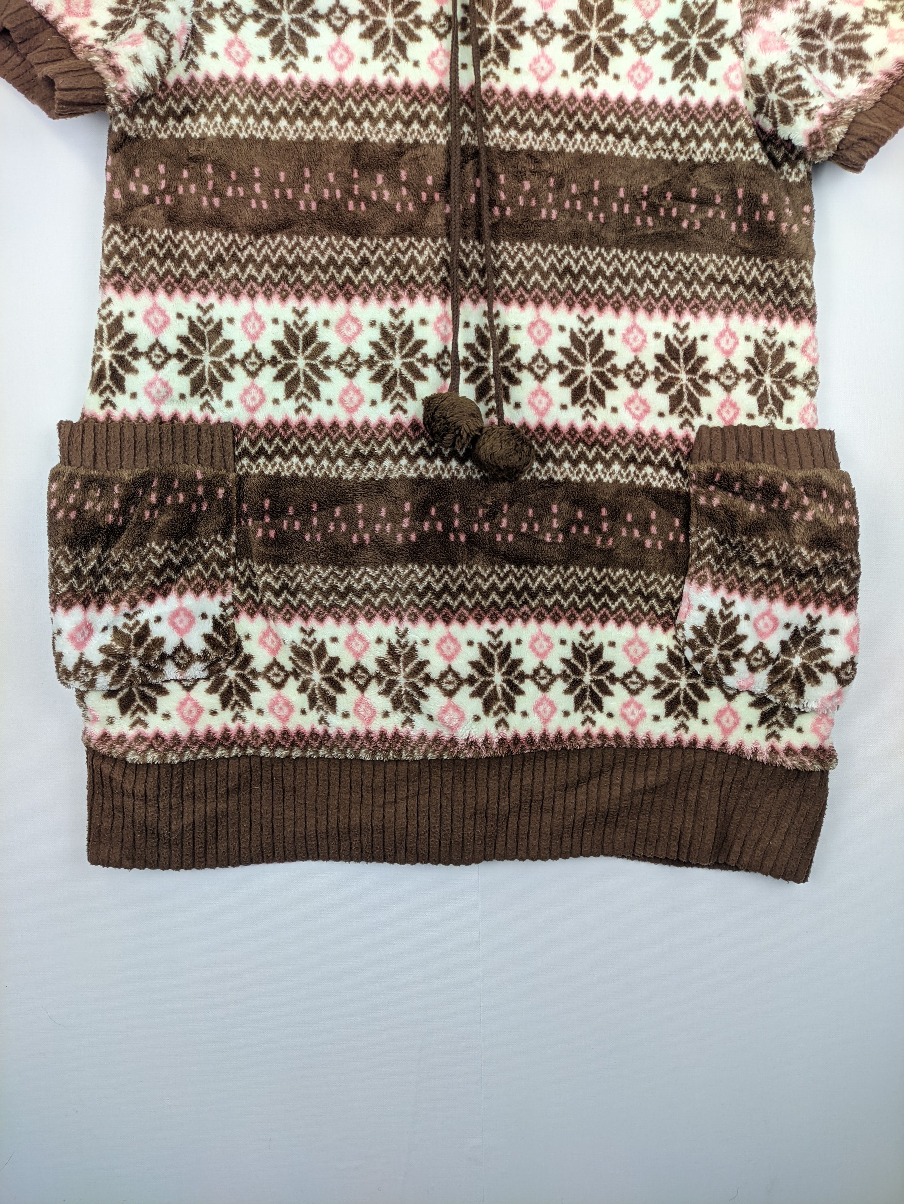 Japanese Brand Steals🔥Fleece Short Sleeve Dress Navajo Size S / US 4 / IT 40 - 7 Thumbnail
