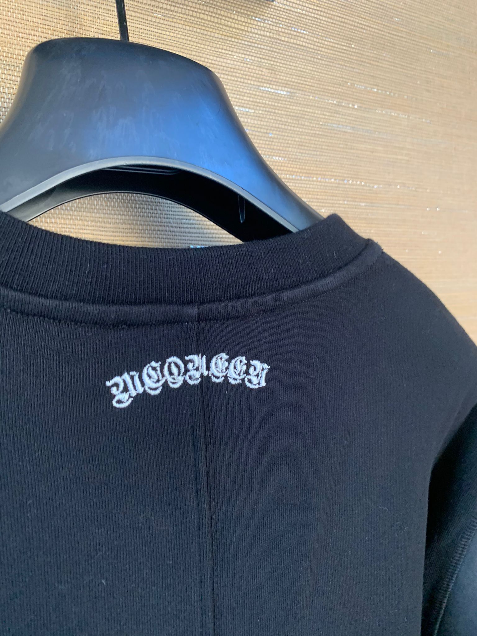 Alexander McQueen Leather Sleeve Crewneck Sweater in Black color Size US S / EU 44-46 / 1 - 13 Thumbnail