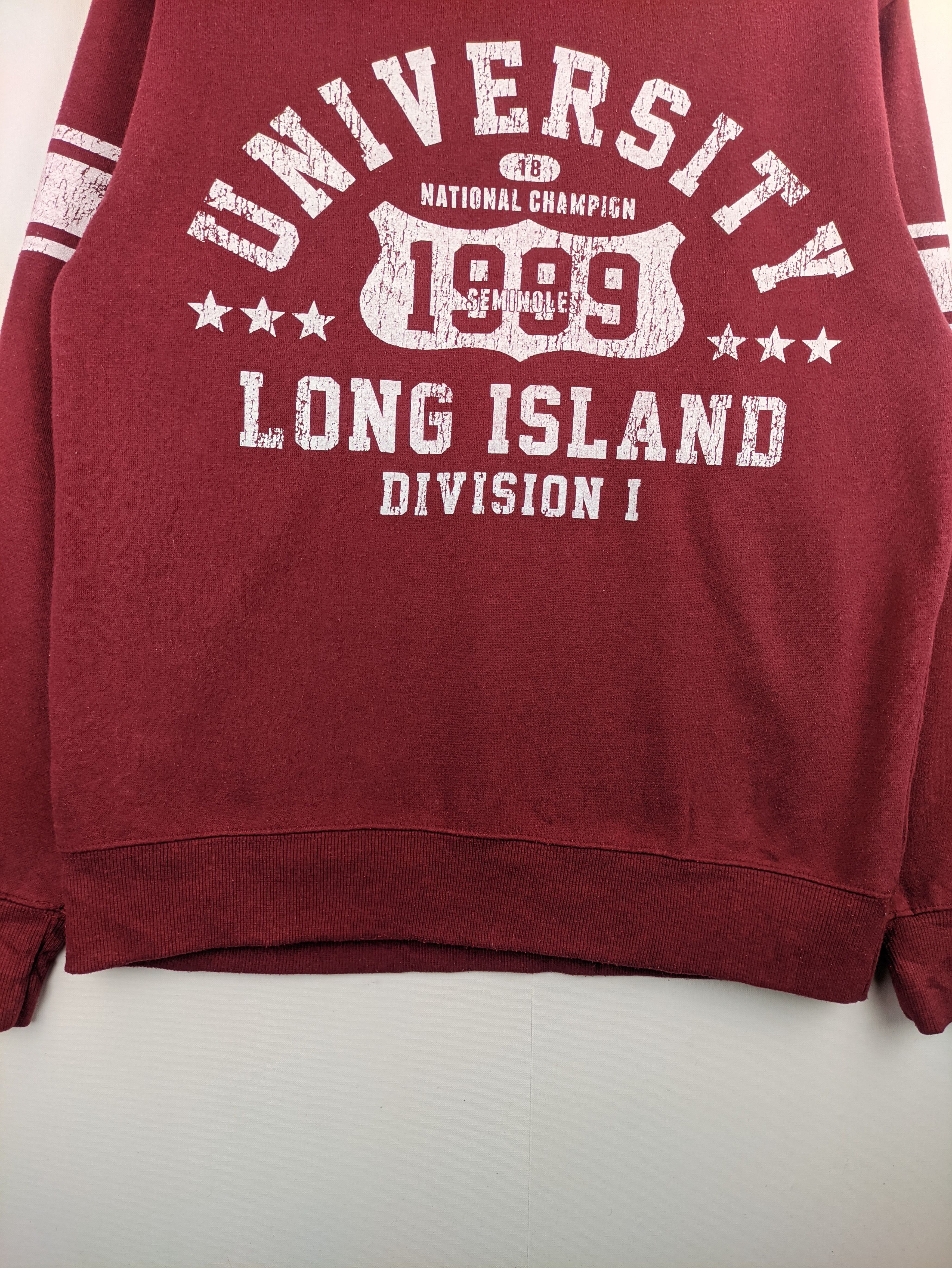Japanese Brand Steals🔥Sweatshirt University Long Island Division 1 Size US M / EU 48-50 / 2 - 7 Thumbnail