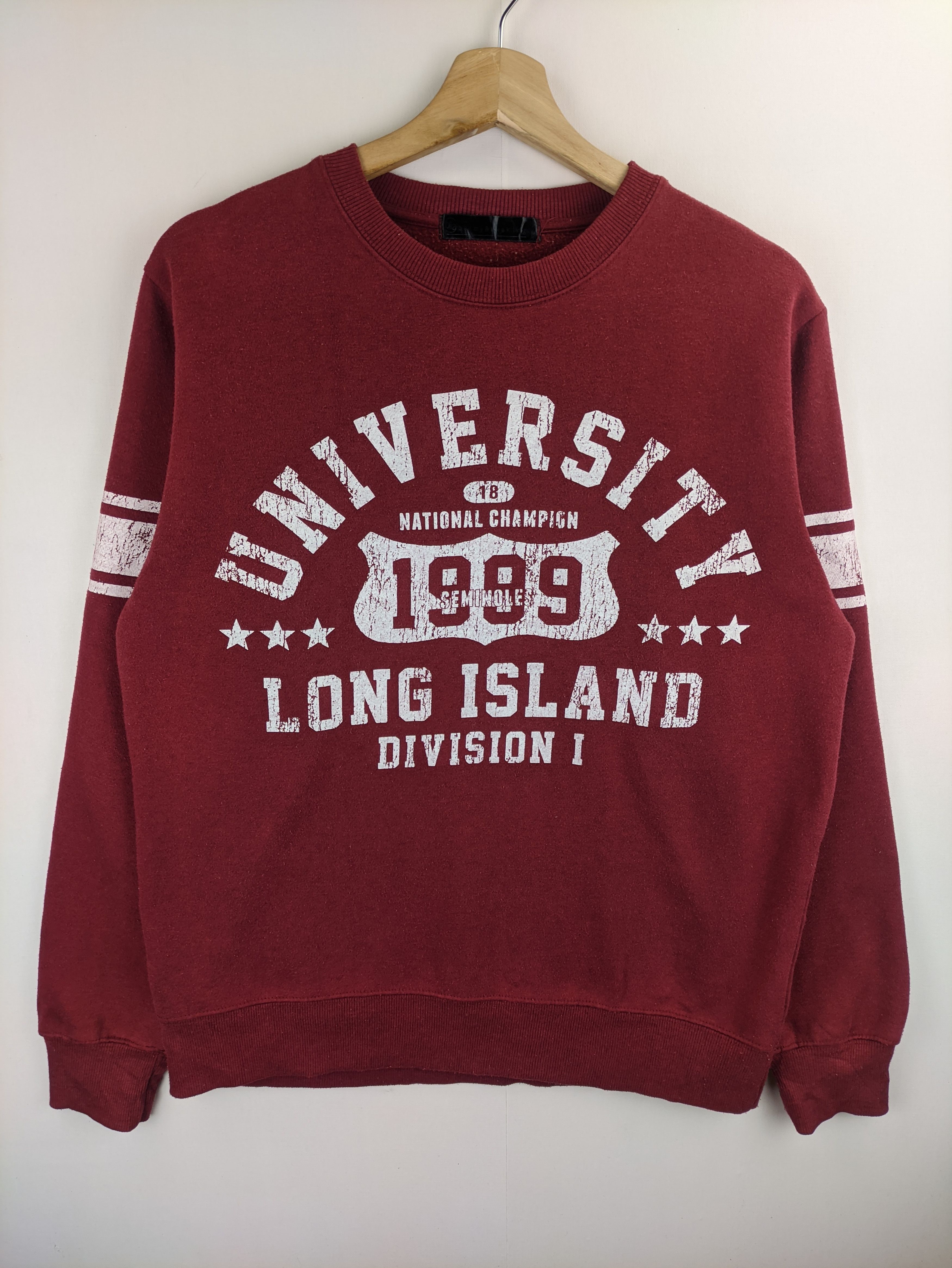Japanese Brand Steals🔥Sweatshirt University Long Island Division 1 Size US M / EU 48-50 / 2 - 1 Thumbnail