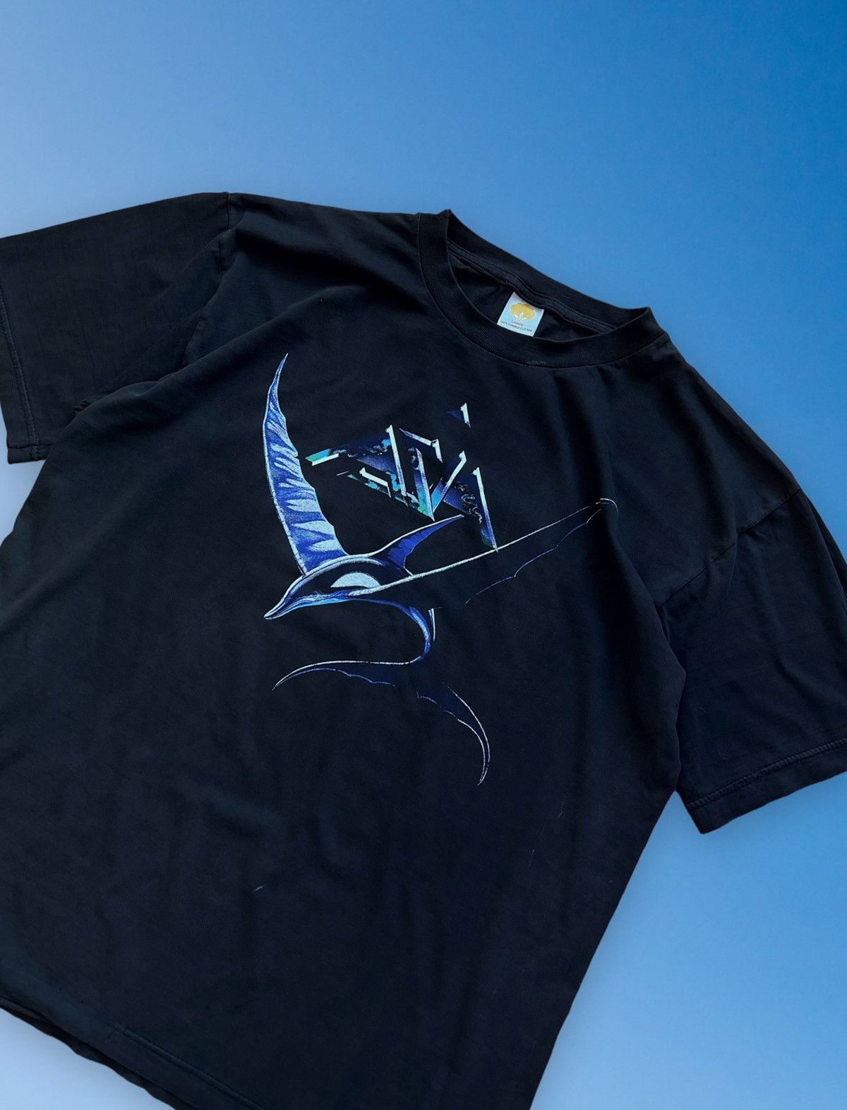 Band Tees Vintage 1992 Asia Aqua Distressed Graphic Tour T-Shirt Size US L / EU 52-54 / 3 - 1 Thumbnail