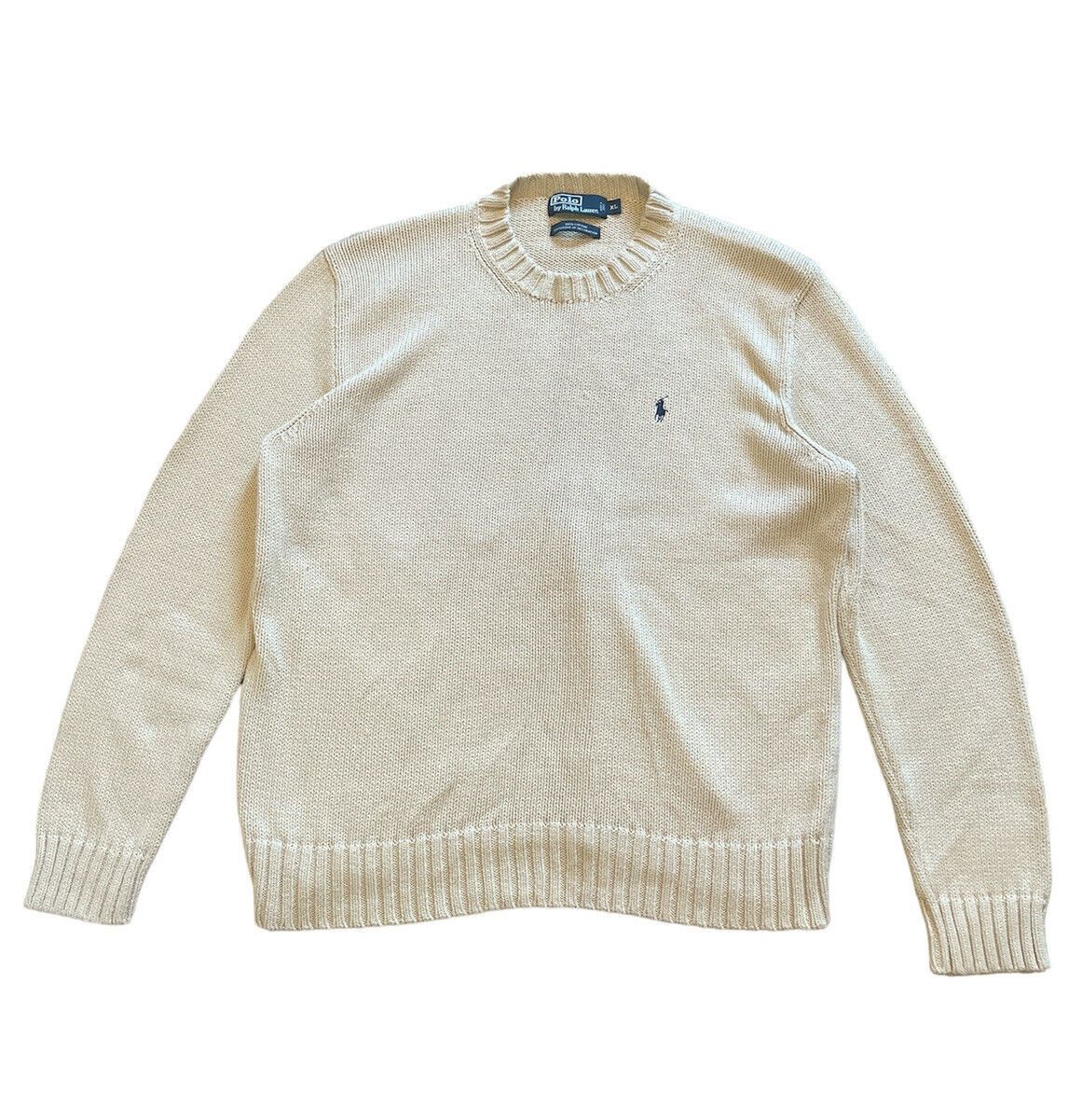Vintage 1990s Ralph Lauren cream sweater