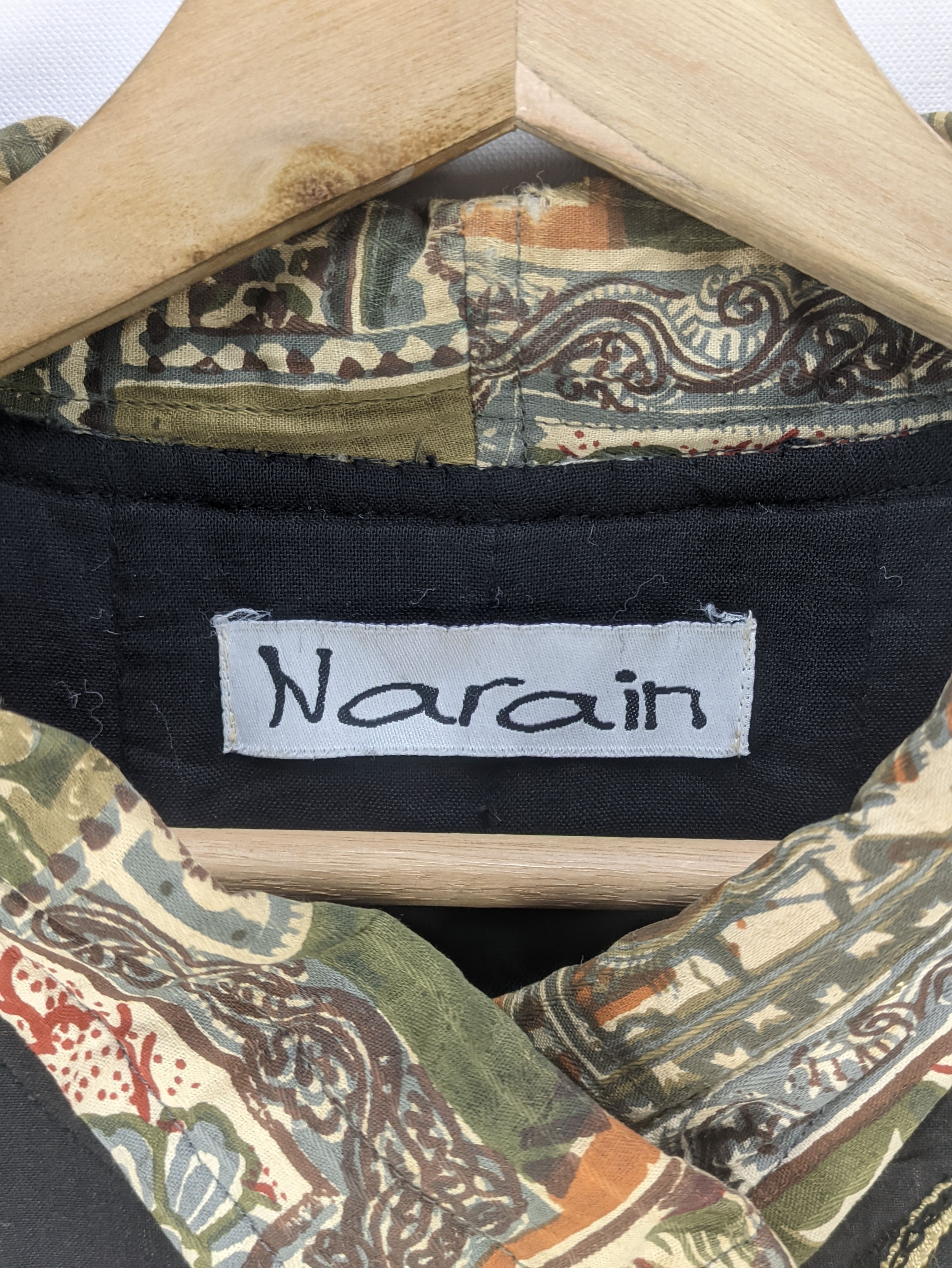 Japanese Brand Steals🔥Vintage Jacket Patchwork Button Up by Narain Size L / US 10 / IT 46 - 3 Thumbnail