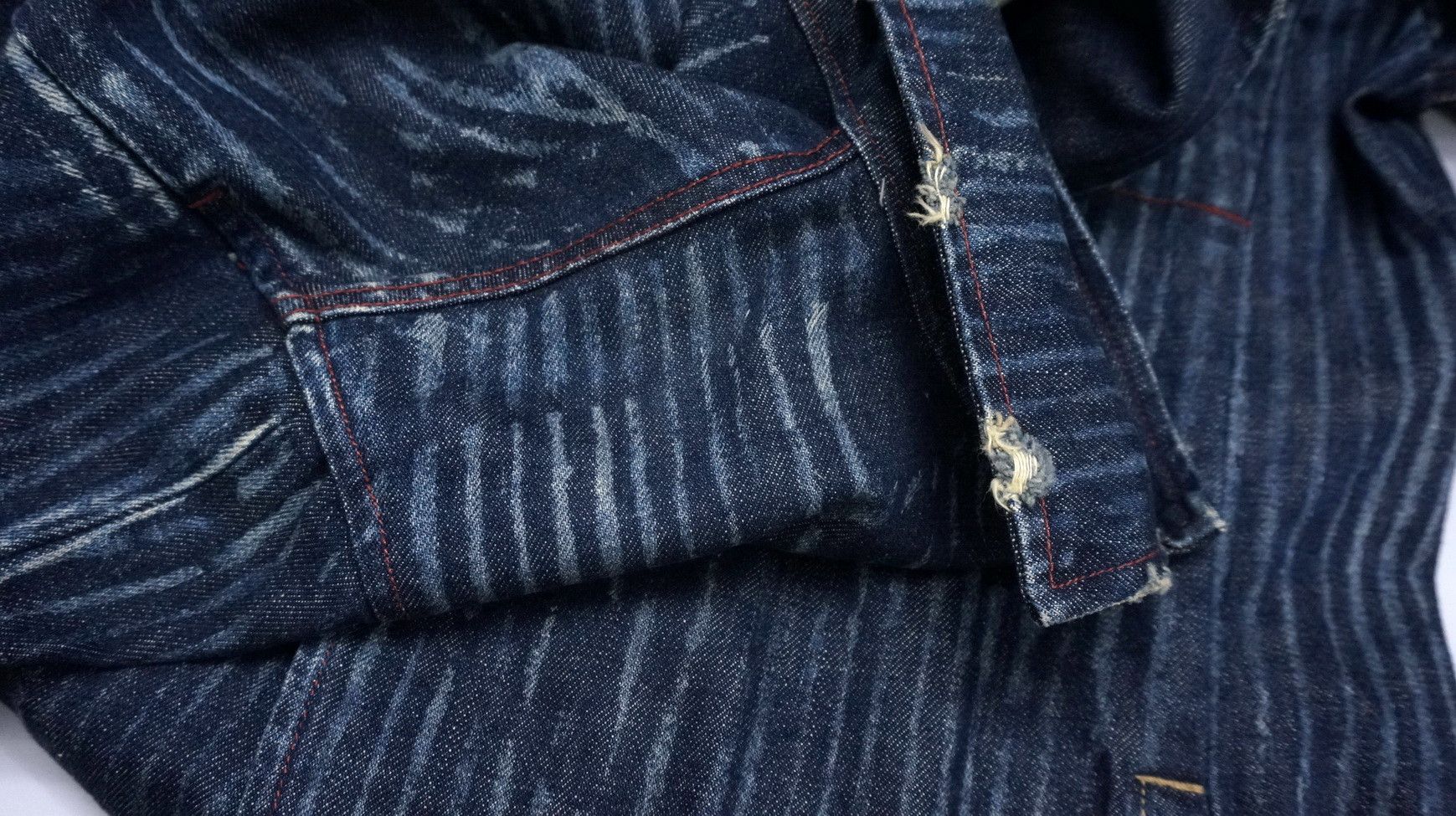 Japanese Brand Dope! Japan POWER TO THE PEOPLE Riot Striped Indigo Jacket Size US M / EU 48-50 / 2 - 10 Thumbnail