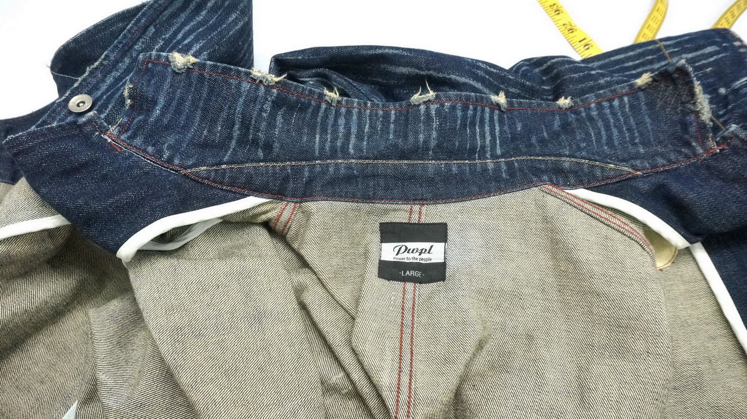 Japanese Brand Dope! Japan POWER TO THE PEOPLE Riot Striped Indigo Jacket Size US M / EU 48-50 / 2 - 15 Thumbnail