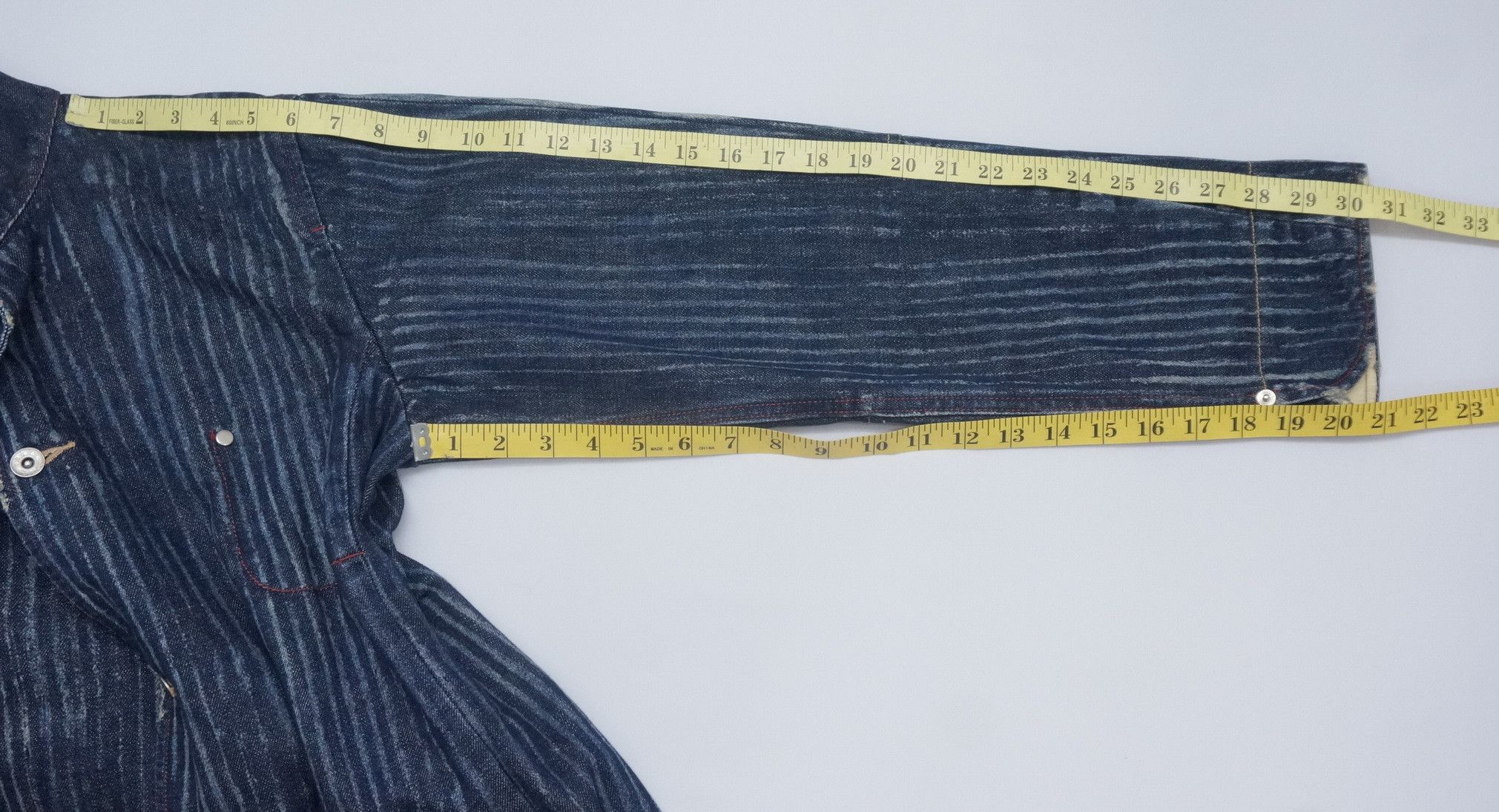 Japanese Brand Dope! Japan POWER TO THE PEOPLE Riot Striped Indigo Jacket Size US M / EU 48-50 / 2 - 8 Thumbnail