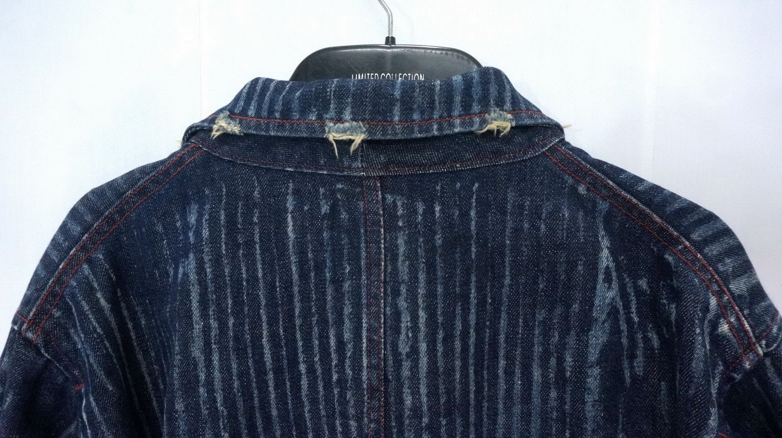 Japanese Brand Dope! Japan POWER TO THE PEOPLE Riot Striped Indigo Jacket Size US M / EU 48-50 / 2 - 6 Thumbnail