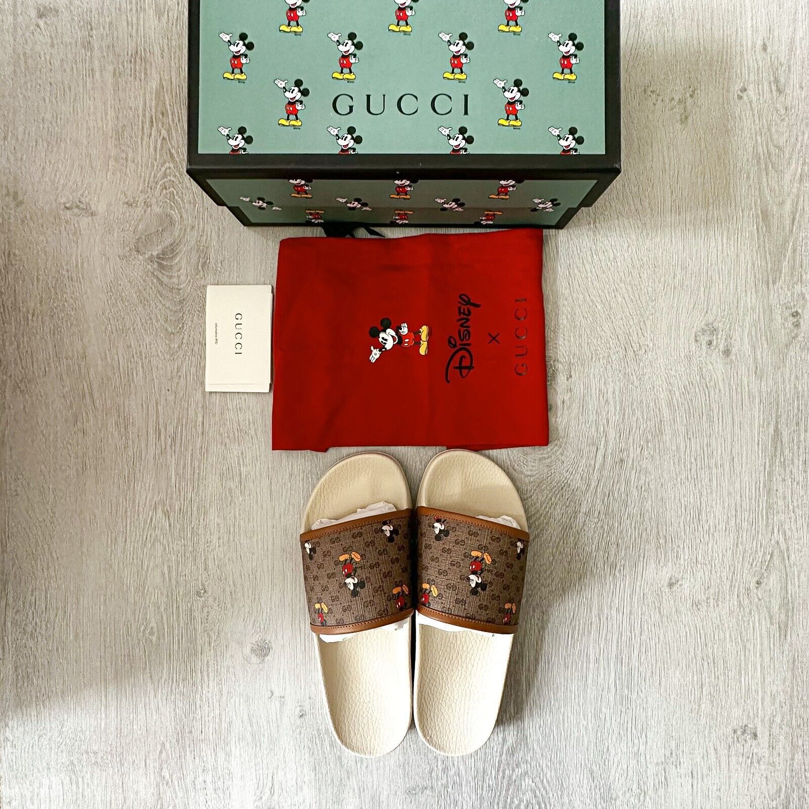 GUCCI X DISNEY Mickey Mouse Monogram Slides