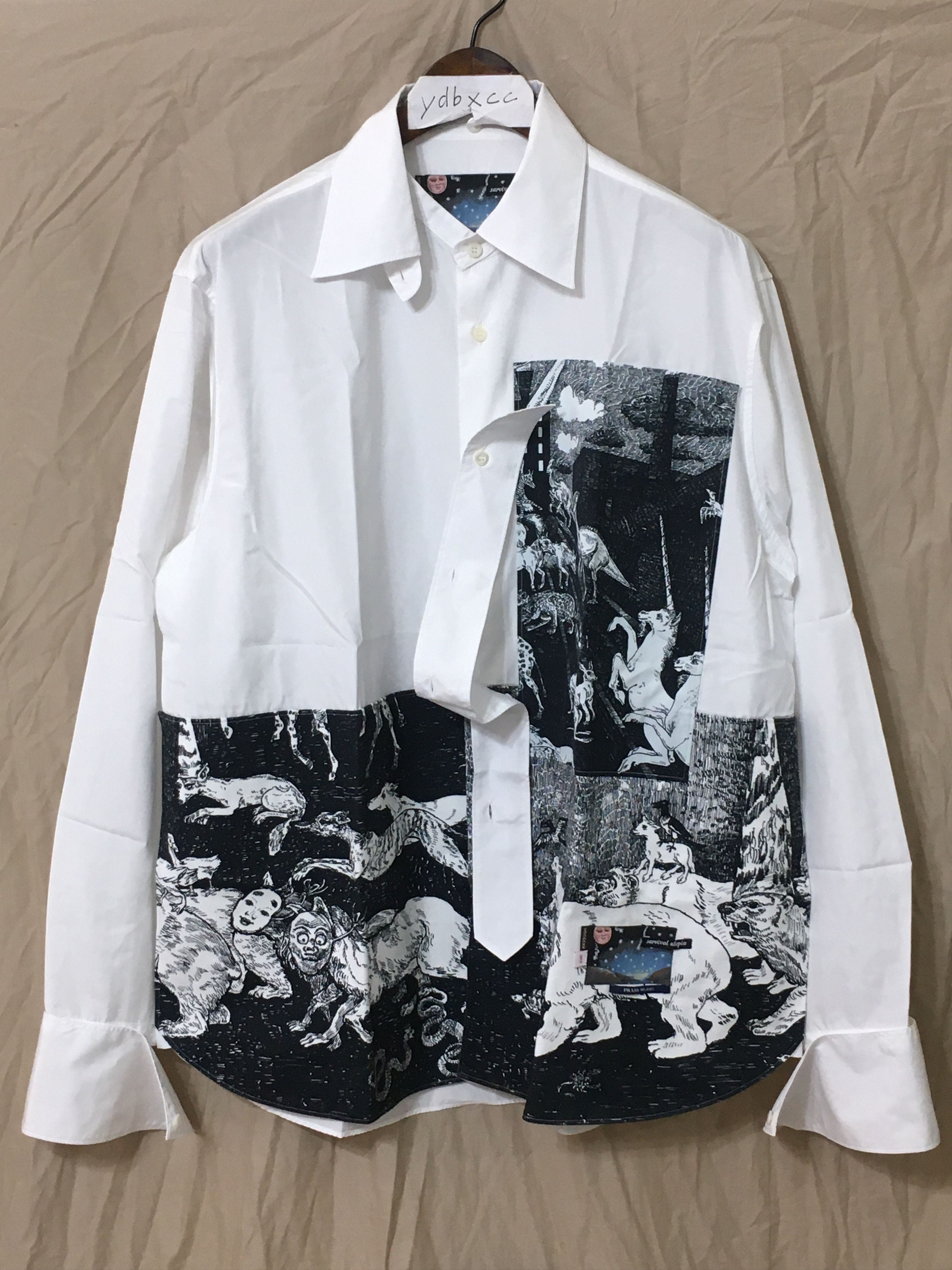 Prada FW16 SURVIVAL UTOPIA SHIRT | Grailed