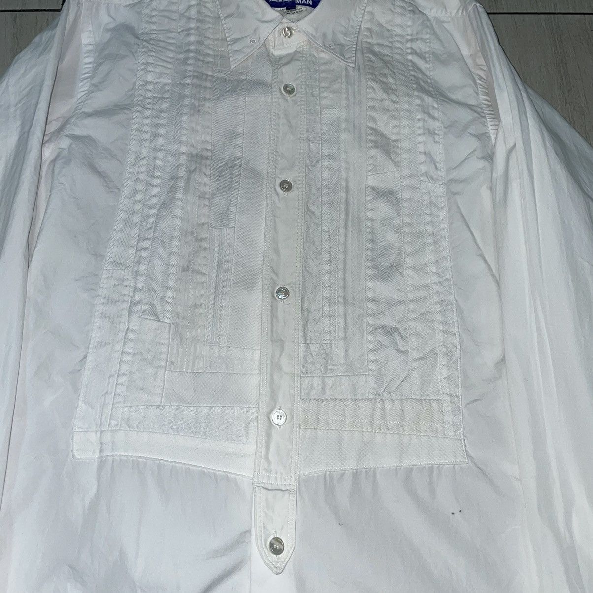 Comme des Garcons × Junya Watanabe Comme Des Garçons 2015 Button Up Patch Shirt Size US M / EU 48-50 / 2 - 3 Thumbnail